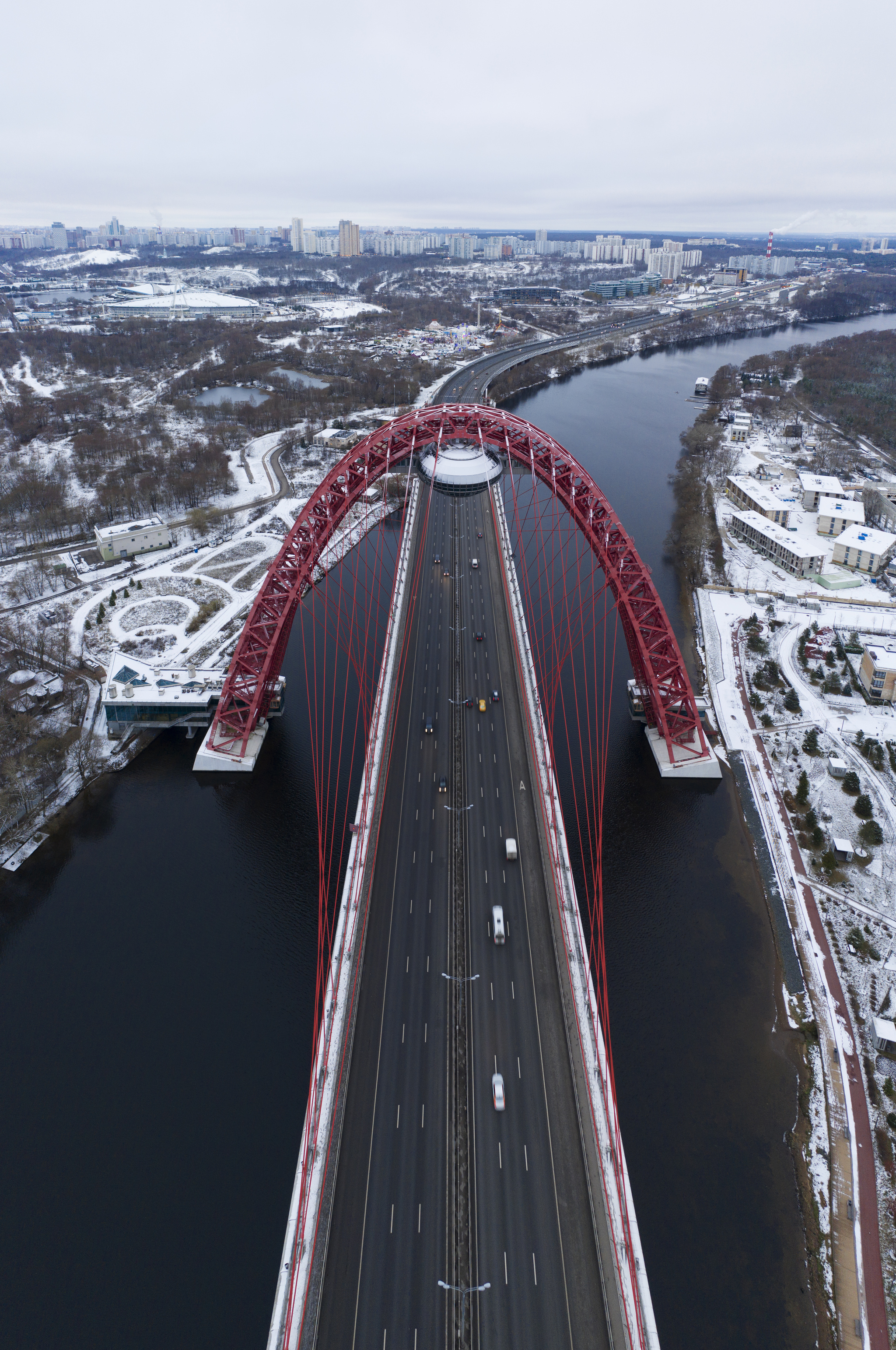 picturesque bridge - My, Quadcopter, Drone, Aerial photography, Dji, The photo, Zhivopisny bridge, Moscow, Video, Longpost