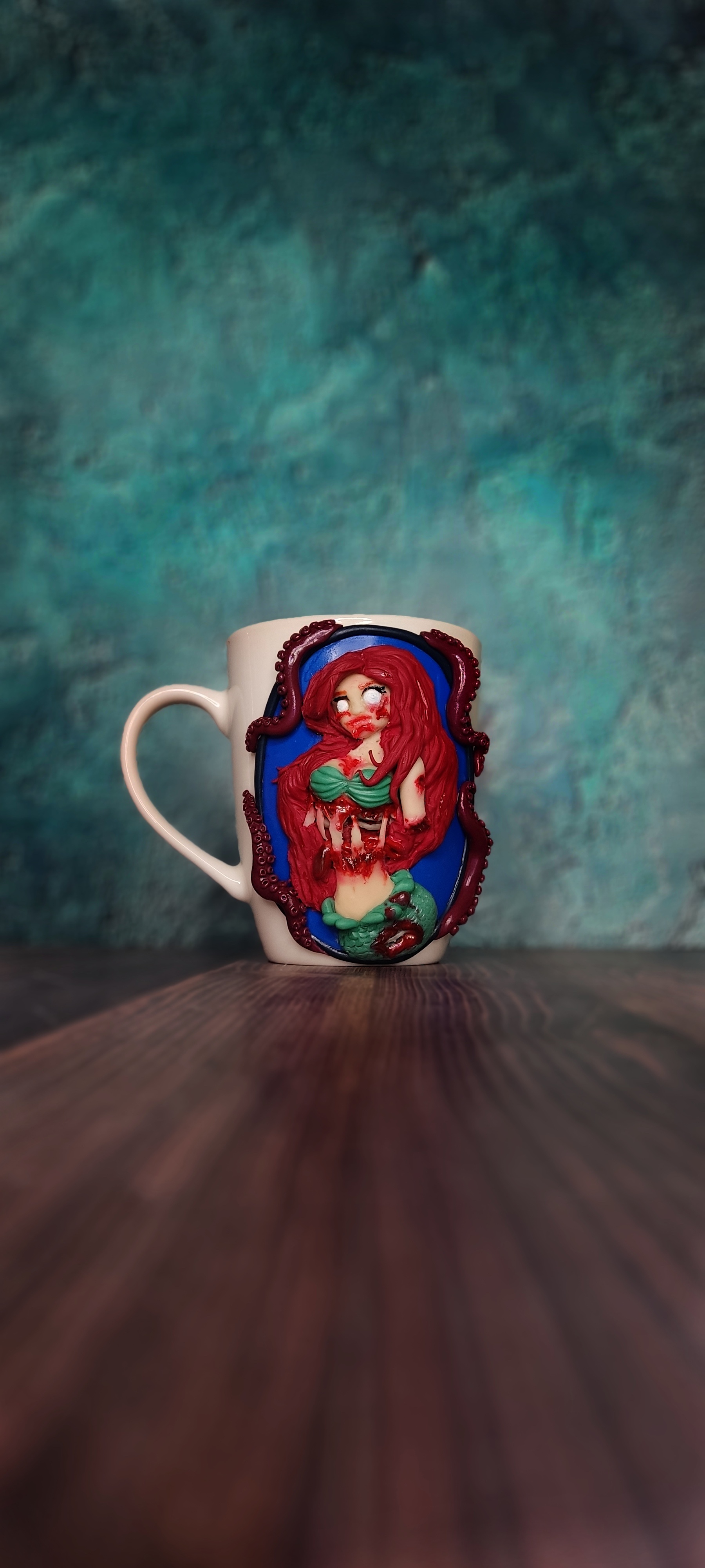 Hello! - My, Handmade, Mermaid, Presents, Polymer clay, Longpost, Needlework without process