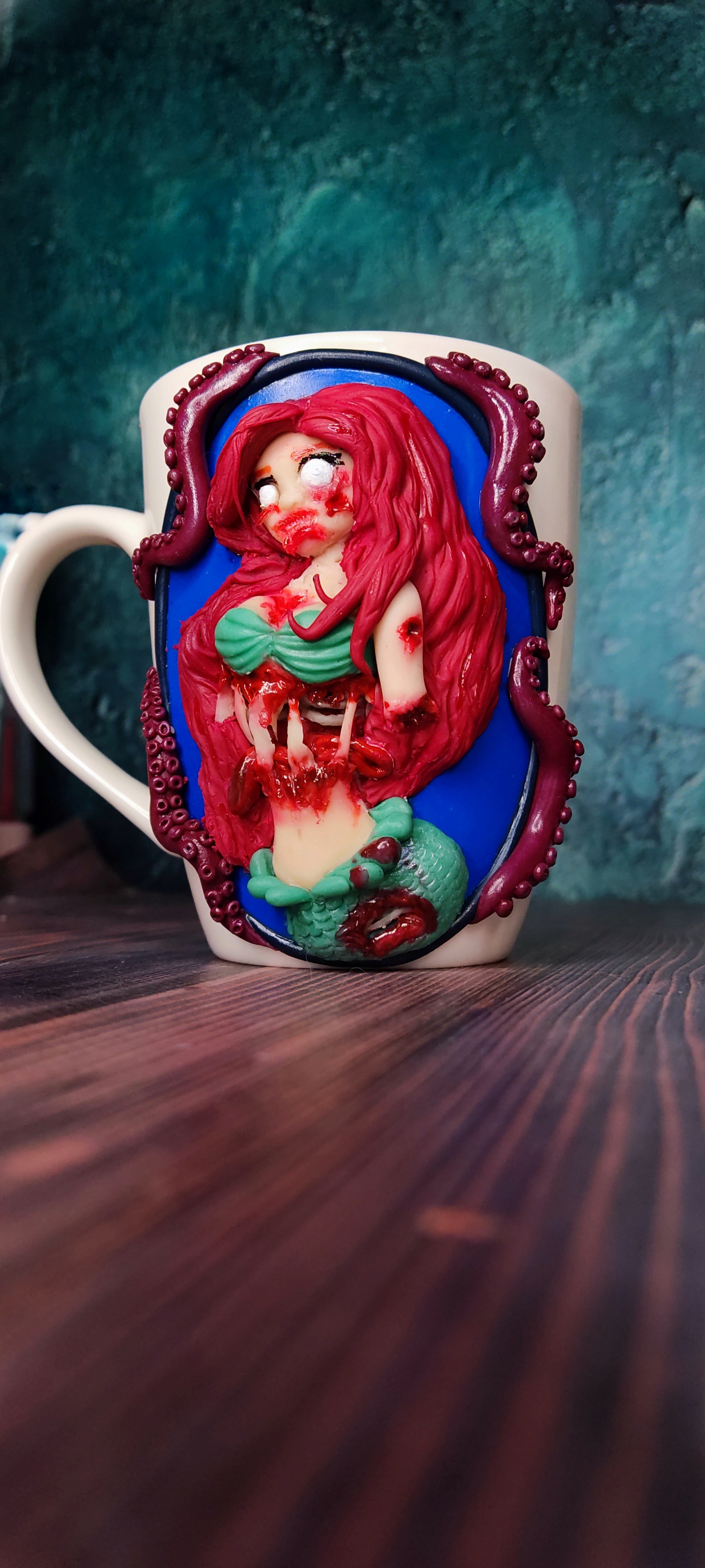 Hello! - My, Handmade, Mermaid, Presents, Polymer clay, Longpost, Needlework without process