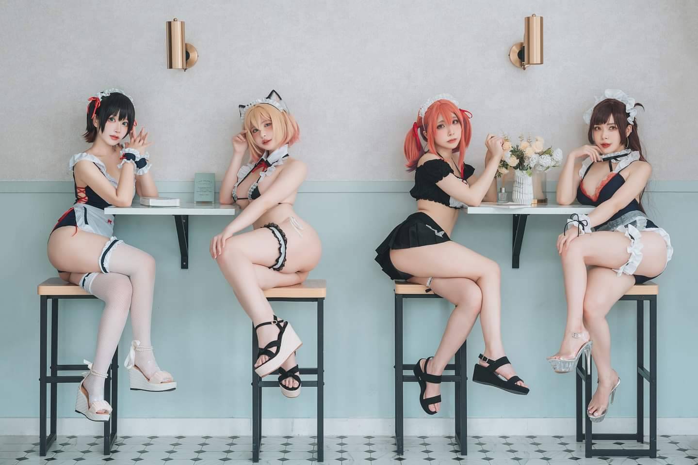 The right cafГ© - NSFW, Girls, Asian, Erotic, Cosplay, Underwear, Cafe, Longpost