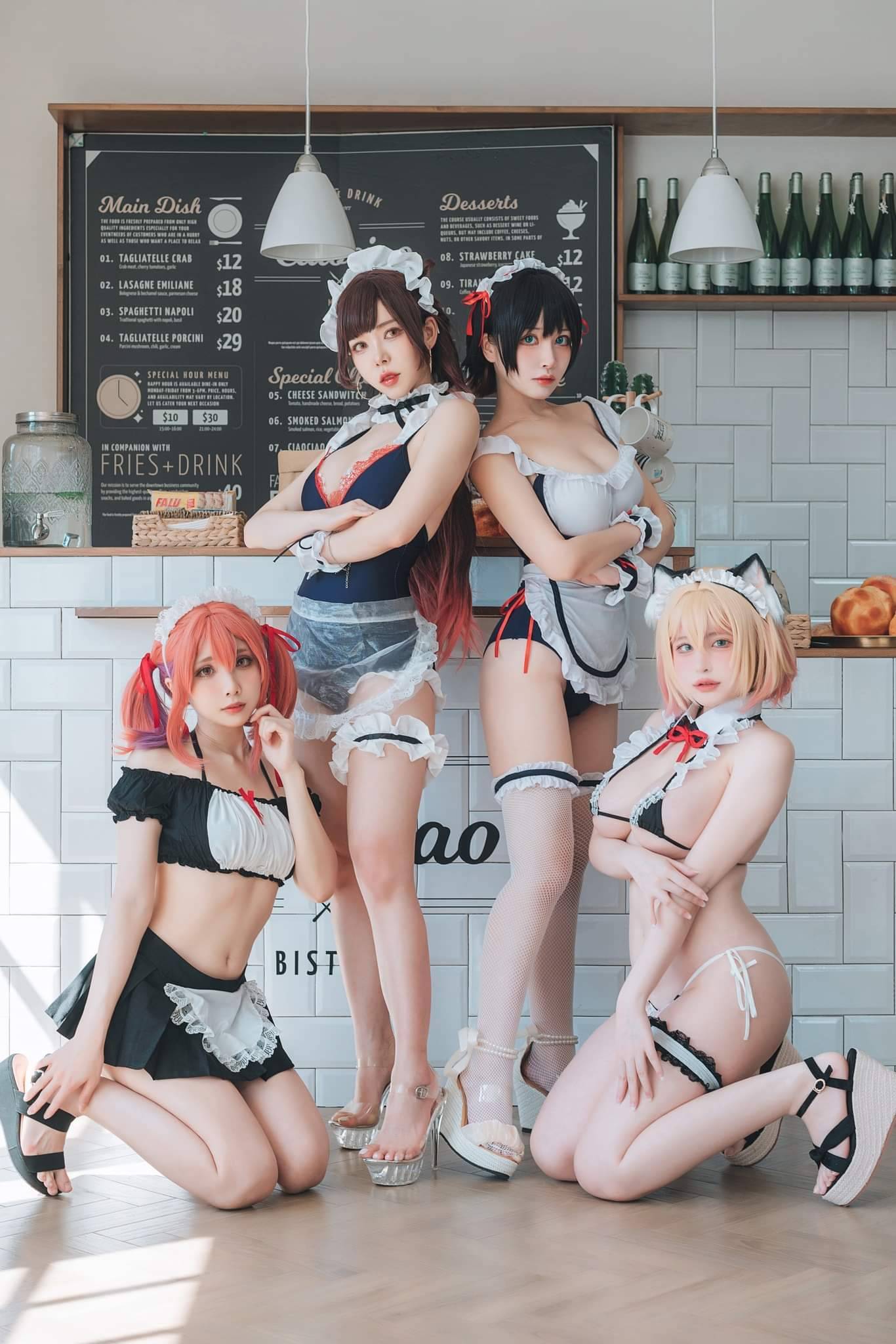 The right cafГ© - NSFW, Girls, Asian, Erotic, Cosplay, Underwear, Cafe, Longpost