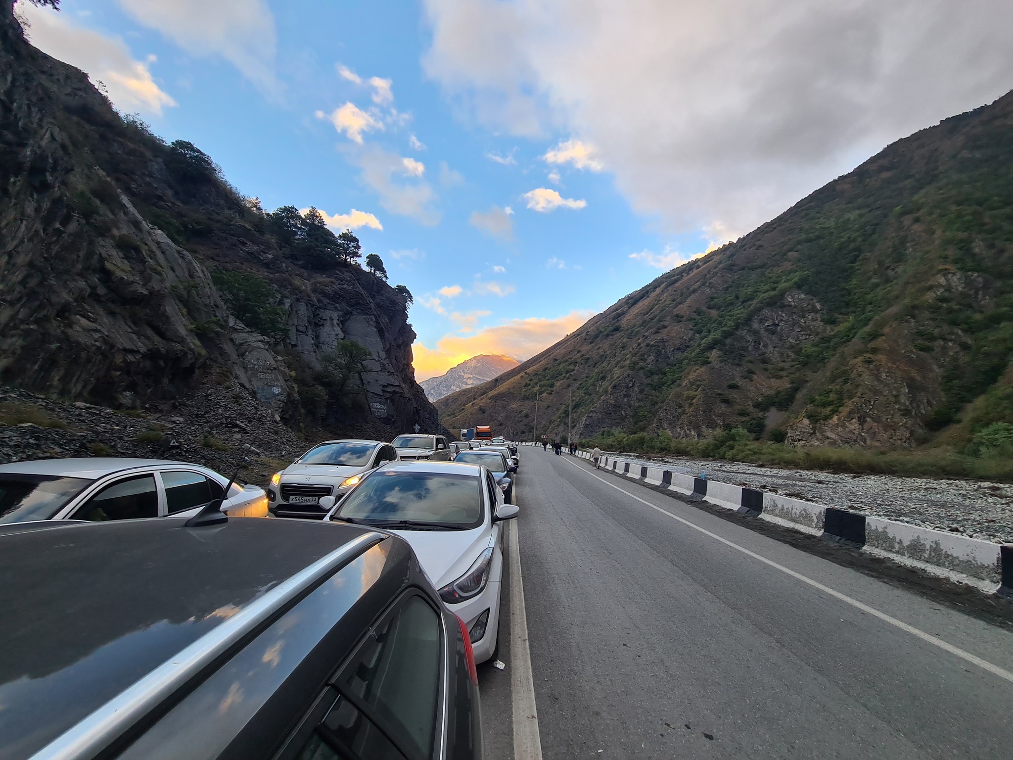 The situation on the border with Georgia on 26.09 - My, Vladikavkaz, Georgia, The border, Longpost, Drive