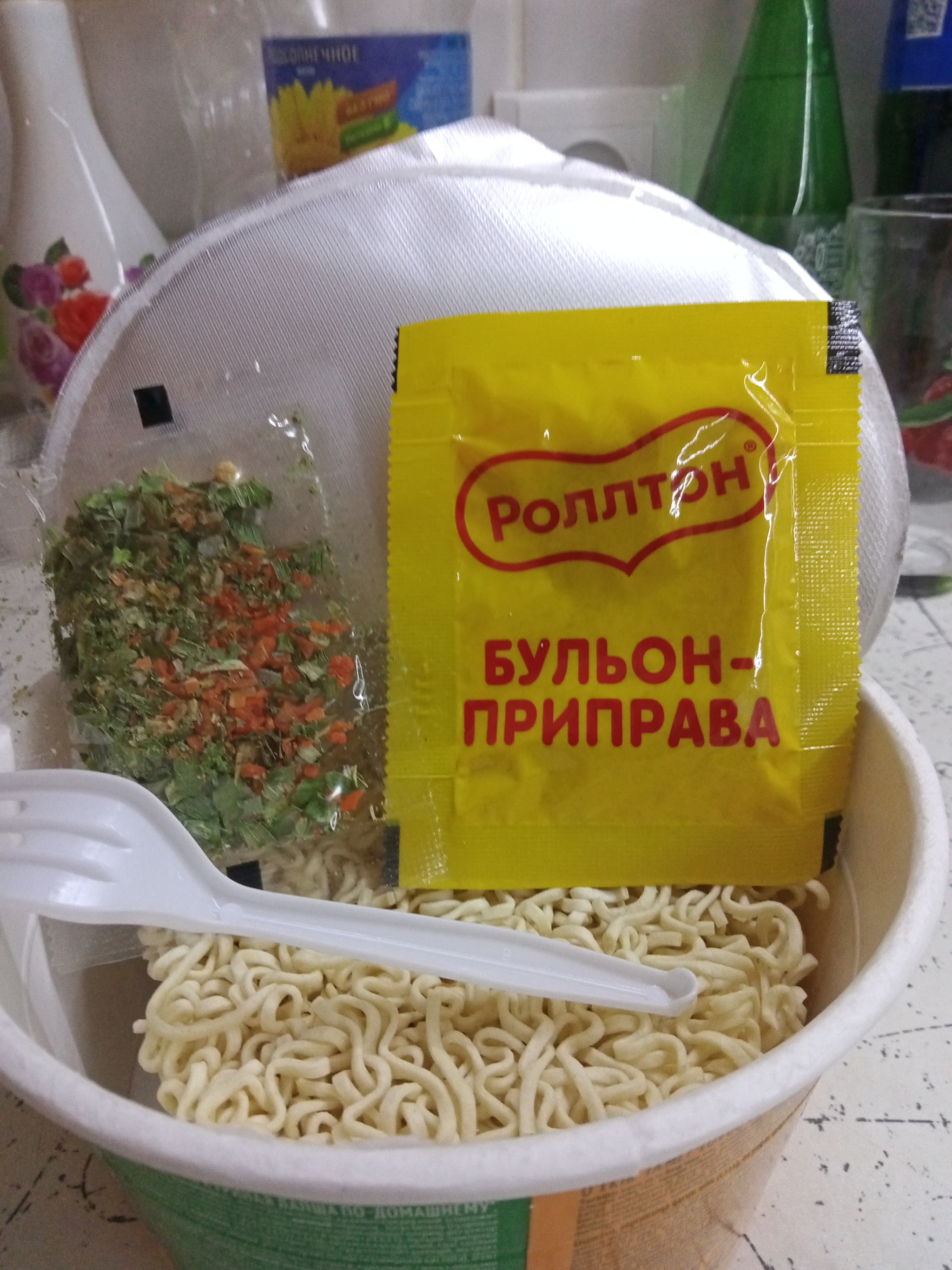 Homemade - spicy* - My, Noodles, Dinner, Rollton, Quickly, Food Review, Longpost