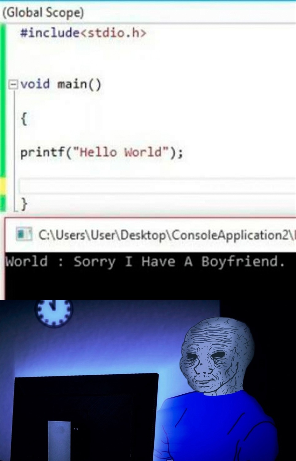 Sorry I Have A Boyfriend - Memes, Humor, Picture with text, Si, Programming, IT humor