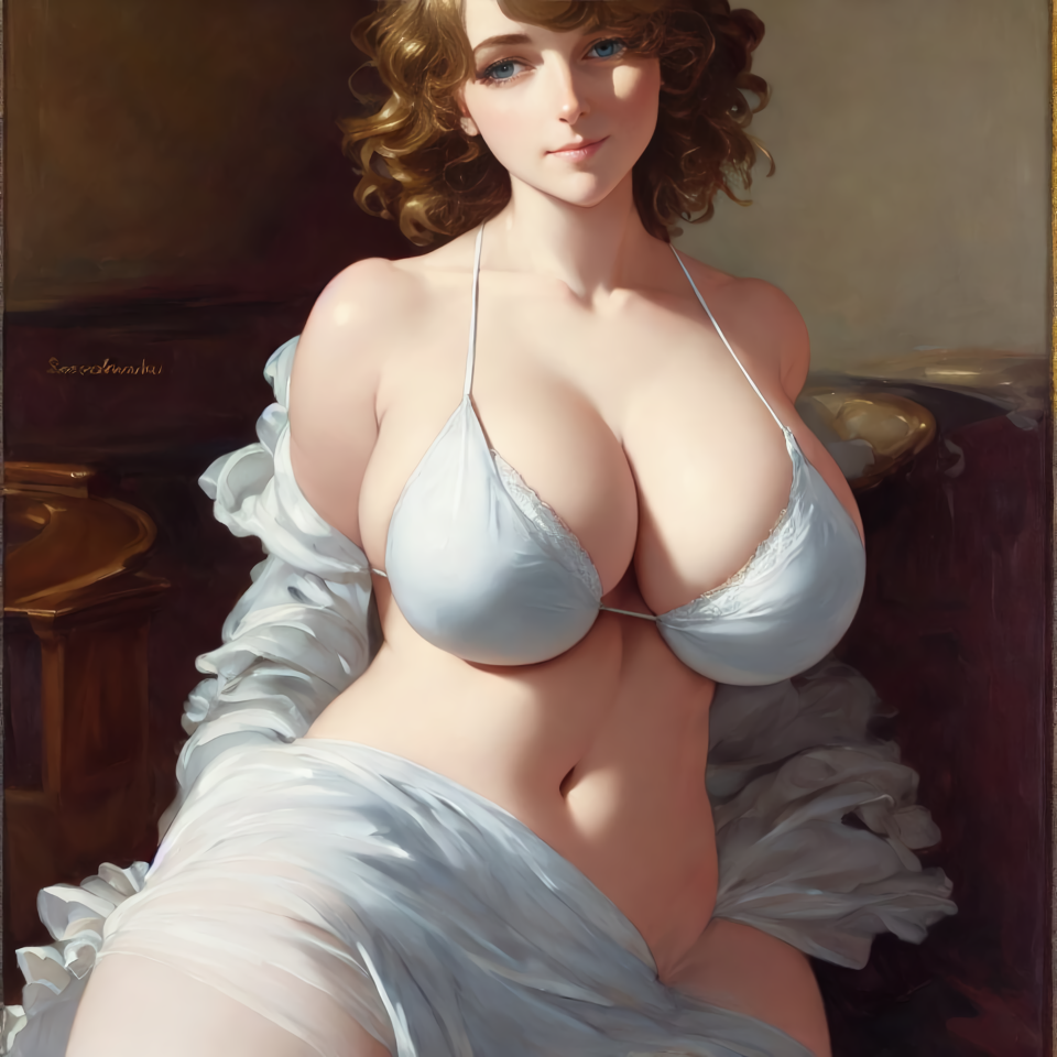 Girls generated by the neural network Stable Diffusion - NSFW, Stable diffusion, Нейронные сети, Erotic, Art, Boobs, Girls, Longpost