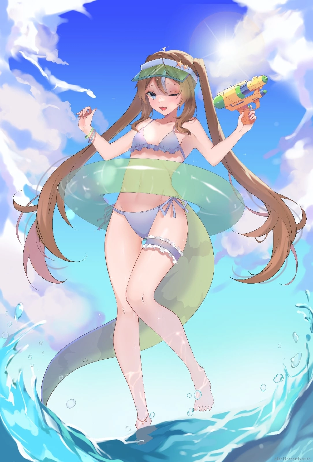 Rexy Rajoy - Kaibutsu Vtuber Project - Anime, Virtual youtuber, Anime art, Pantsu, Beach season