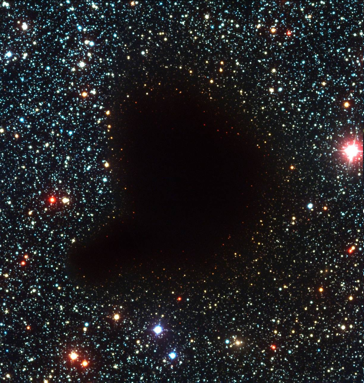 This space-like void is the Barnard 68 Nebula. - Galaxy, Universe, Astrophysics