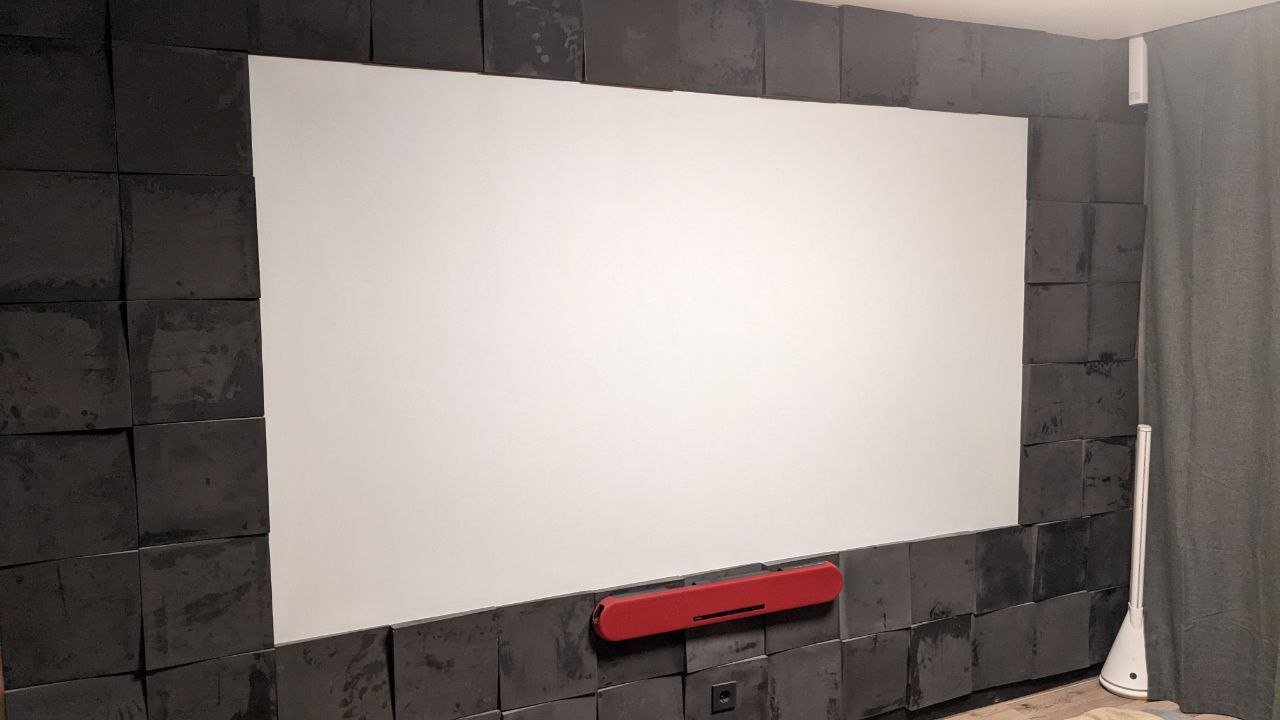 Answer to the post Stretch ceiling as a projector screen - My, Projector, Home theater, Stretch ceiling, Longpost, Reply to post