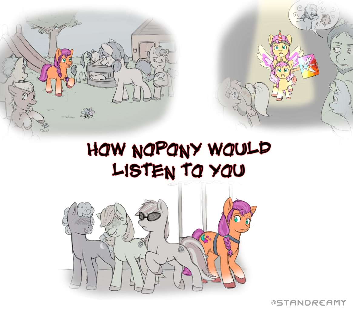 Do you remember how terrible it was? - My little pony, Sunny starscout, Izzy Moonbow, Hitch trailblazer, Zipp storm, Argyle Starshine, Sprout Cloverleaf, Sugar Moonlight, Phyllis Cloverleaf, Longpost