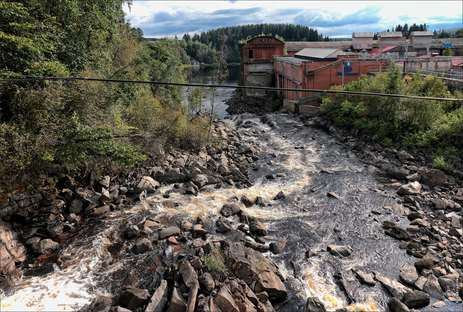 Photo walk: Lyaskelya, Russia - My, Photobritish, Travels, sights, Church, Waterfall, Travel across Russia, Карелия, Longpost