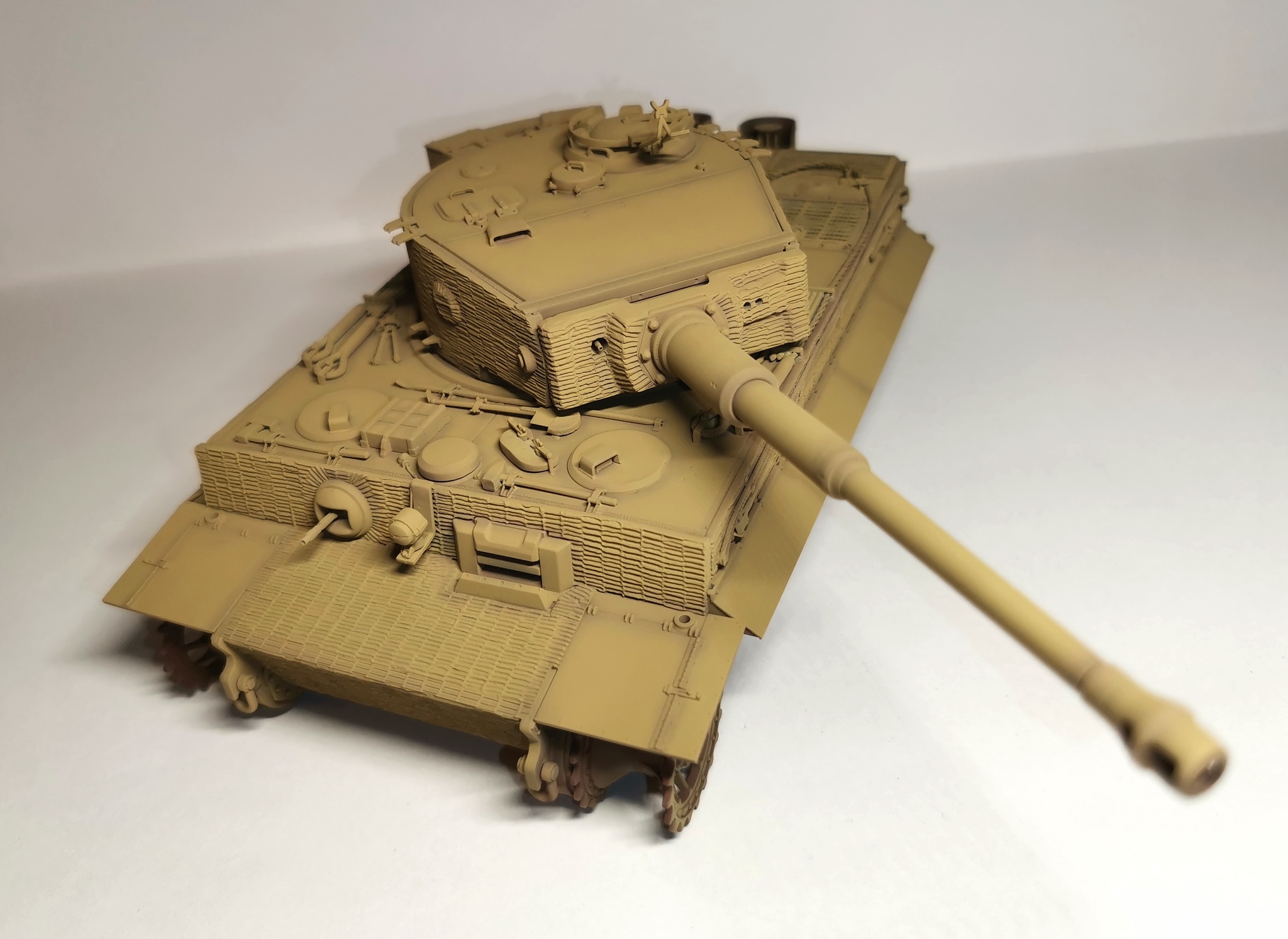 German heavy tank Pz.Kpfw.VI Ausf.E Tiger, 1:35, Dragon - My, Stand modeling, The Second World War, Tiger, 1:35, The Dragon, Tanks, Longpost