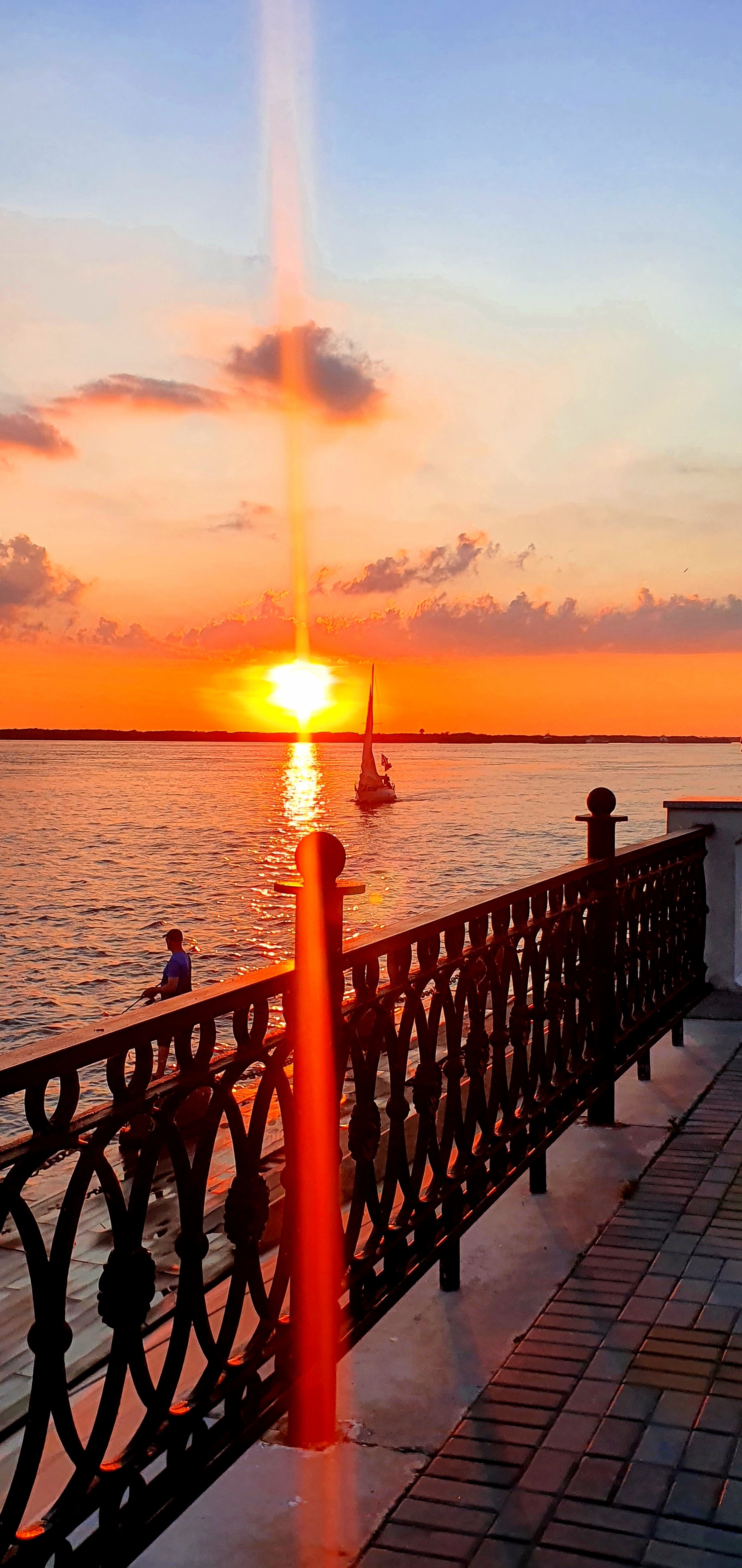 Embankment of the Amur - My, Amur, Khabarovsk region, Дальний Восток, Sunset, Longpost, Khabarovsk