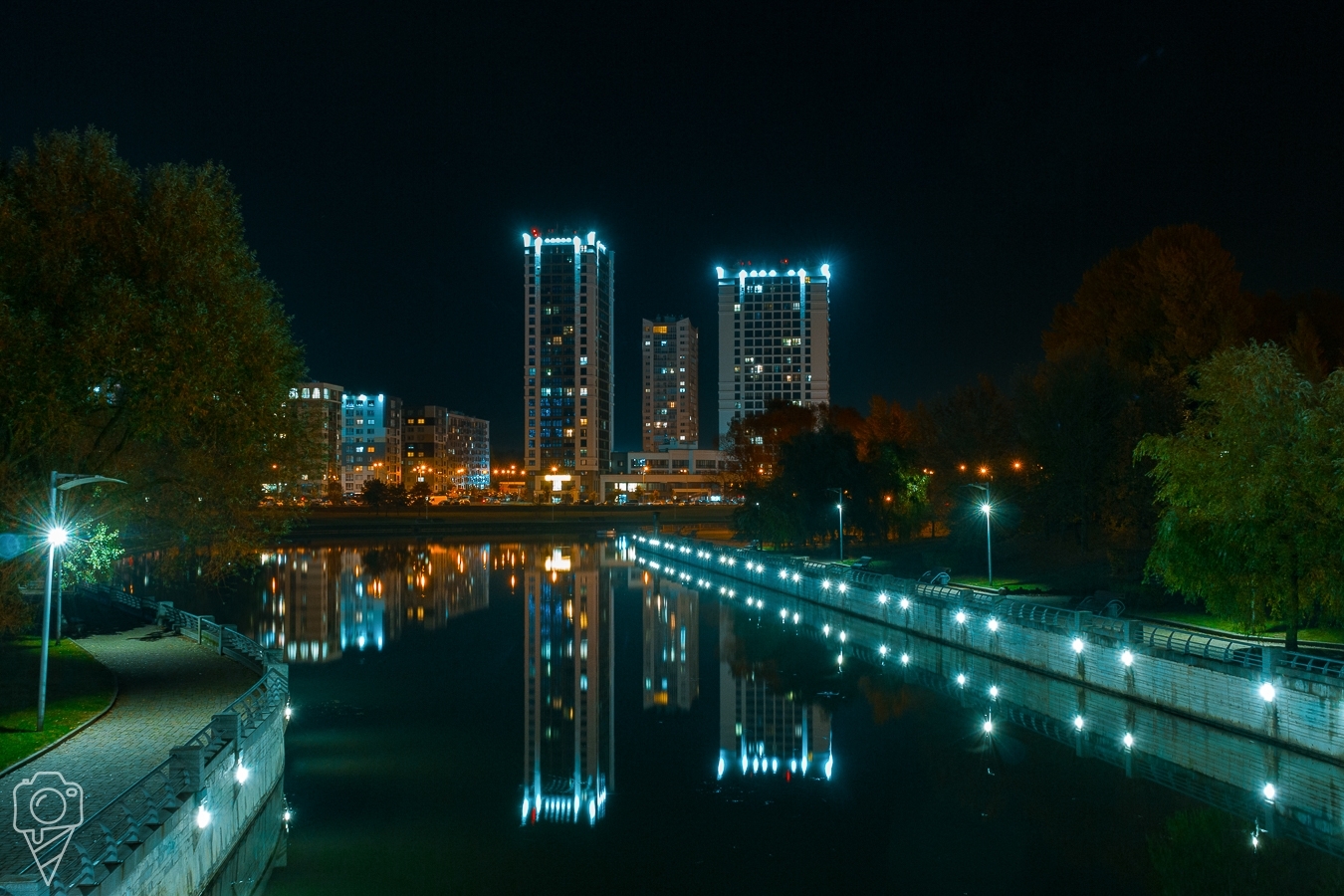 Minsk - evening - Belarus - My, Republic of Belarus, Town, Minsk, Architecture, Night city