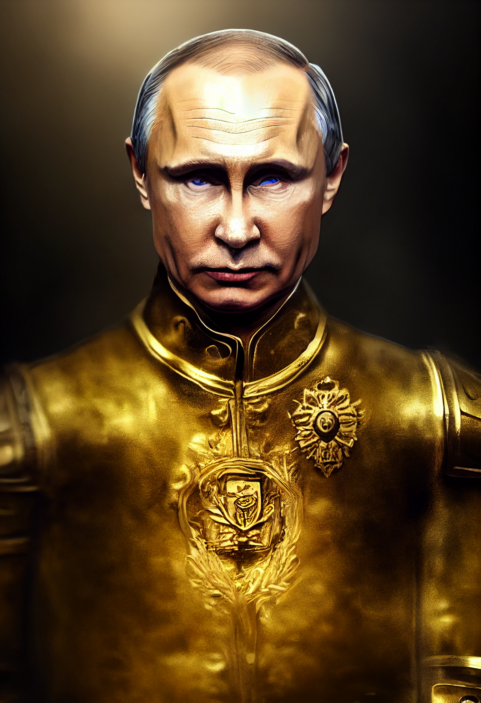 The Emperor Protects! - Моё, Нейронные сети, Компьютерная графика, Midjourney, Россия, Владимир Путин, Warhammer 40k