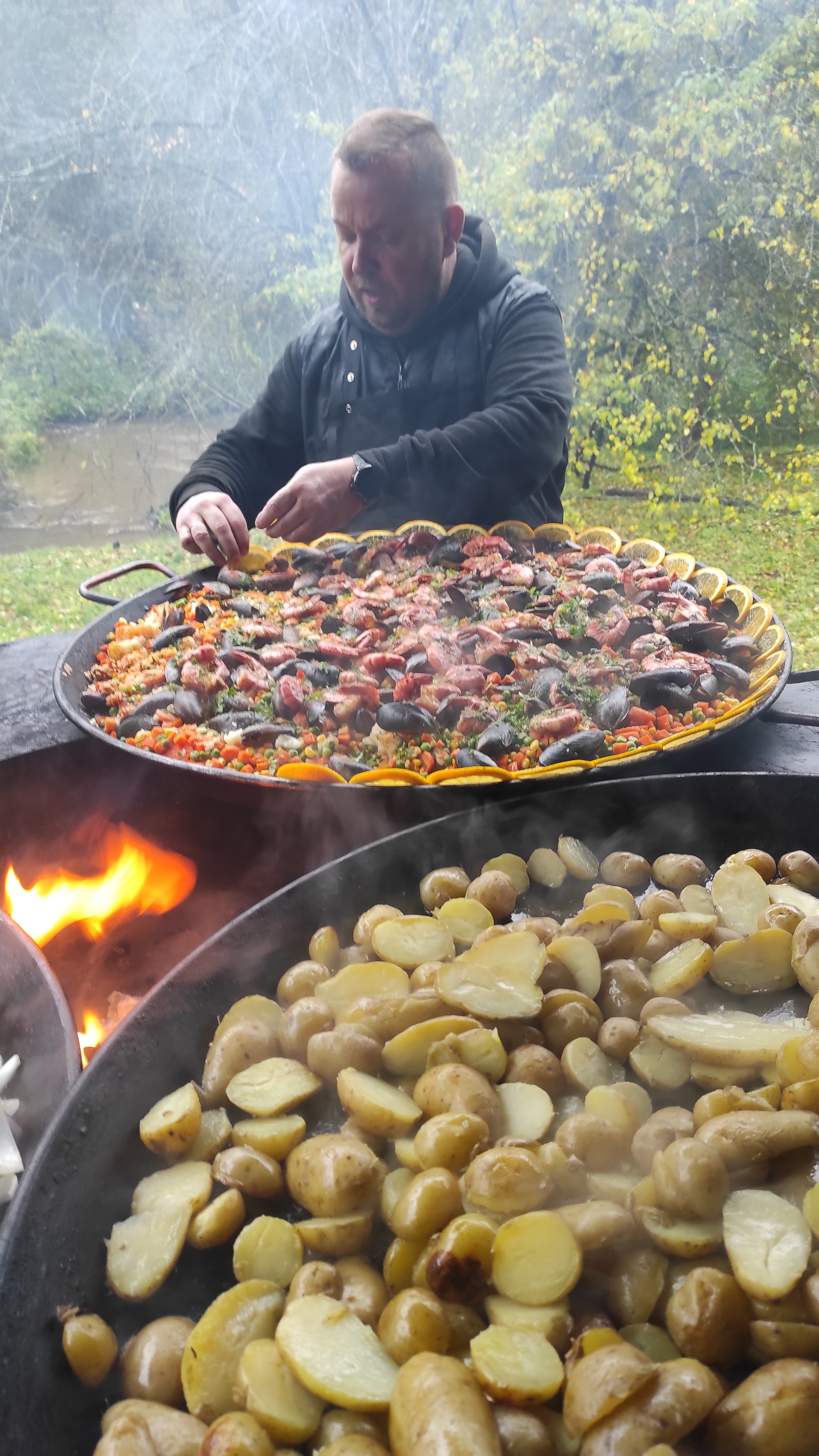 Closing season 2022 - My, Grill, Kazan, Street food, Rice, Seafood, Longpost