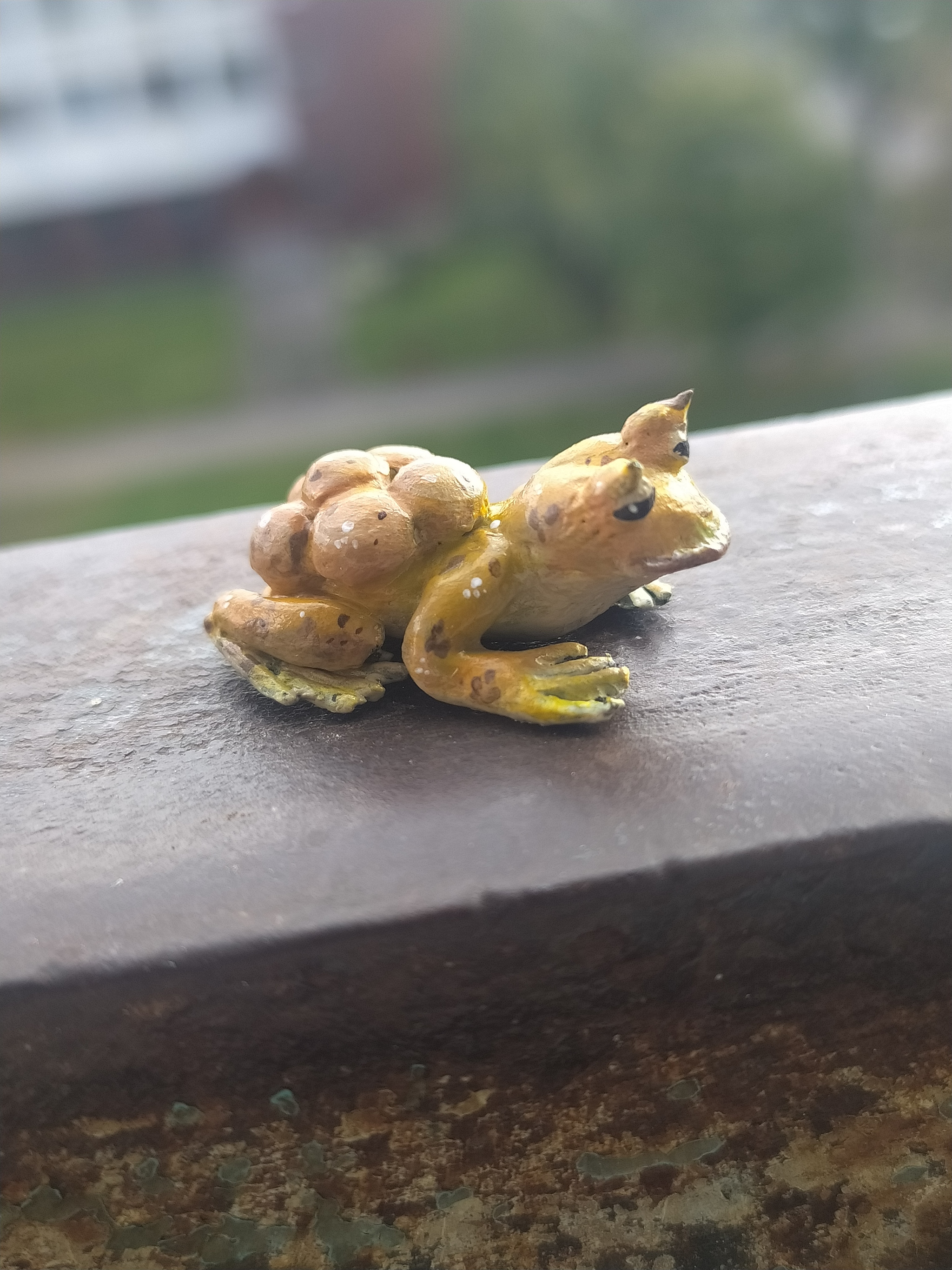 It's Wednesday my dudes! - My, Лепка, Handmade, Author's toy, Plasticine, Wednesday, Toad, Frogs, Dank memes, Longpost, Figurines, Miniature, Animals