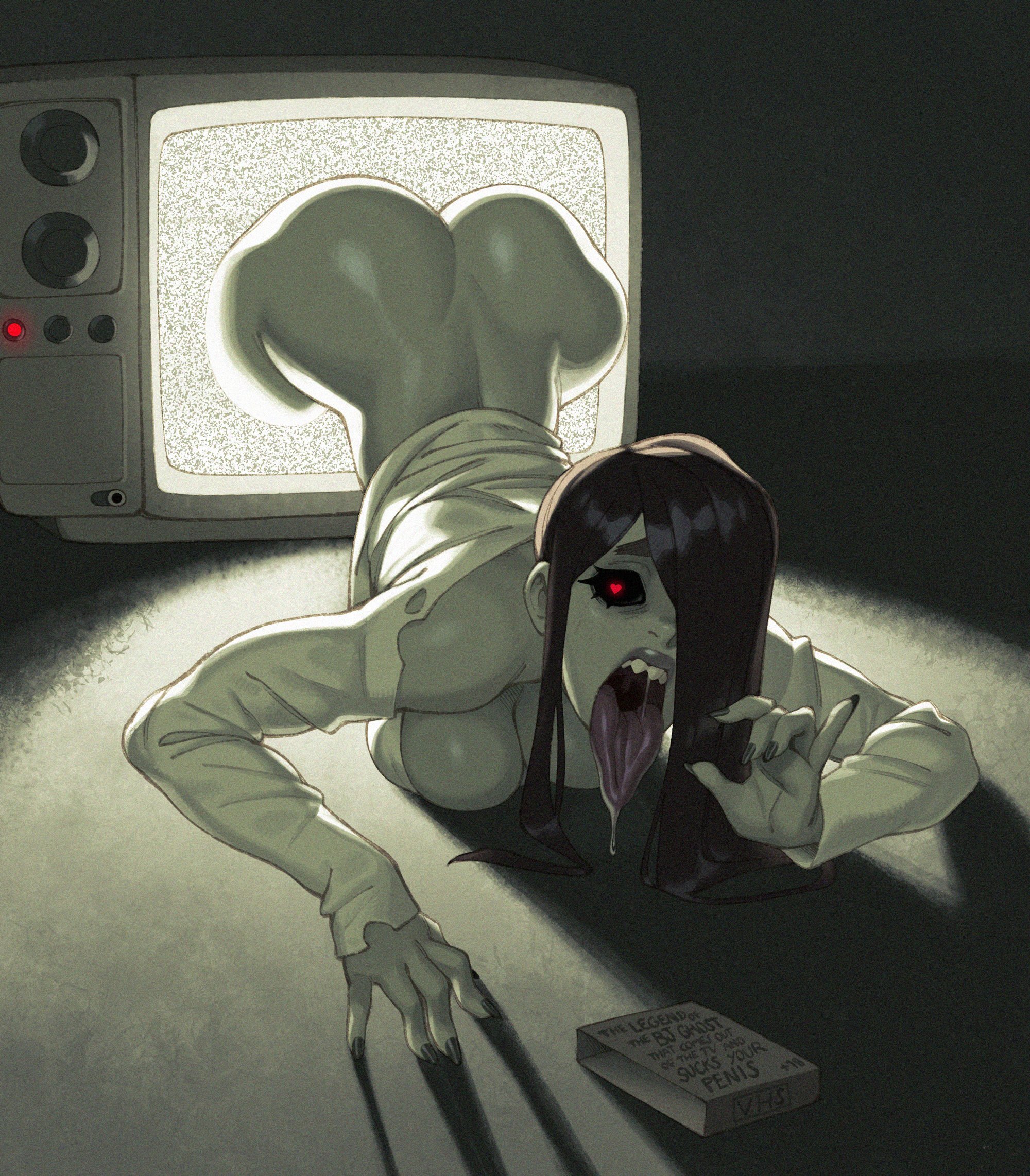 Midnight Guest - NSFW, Girls, Erotic, The television, Nightmare