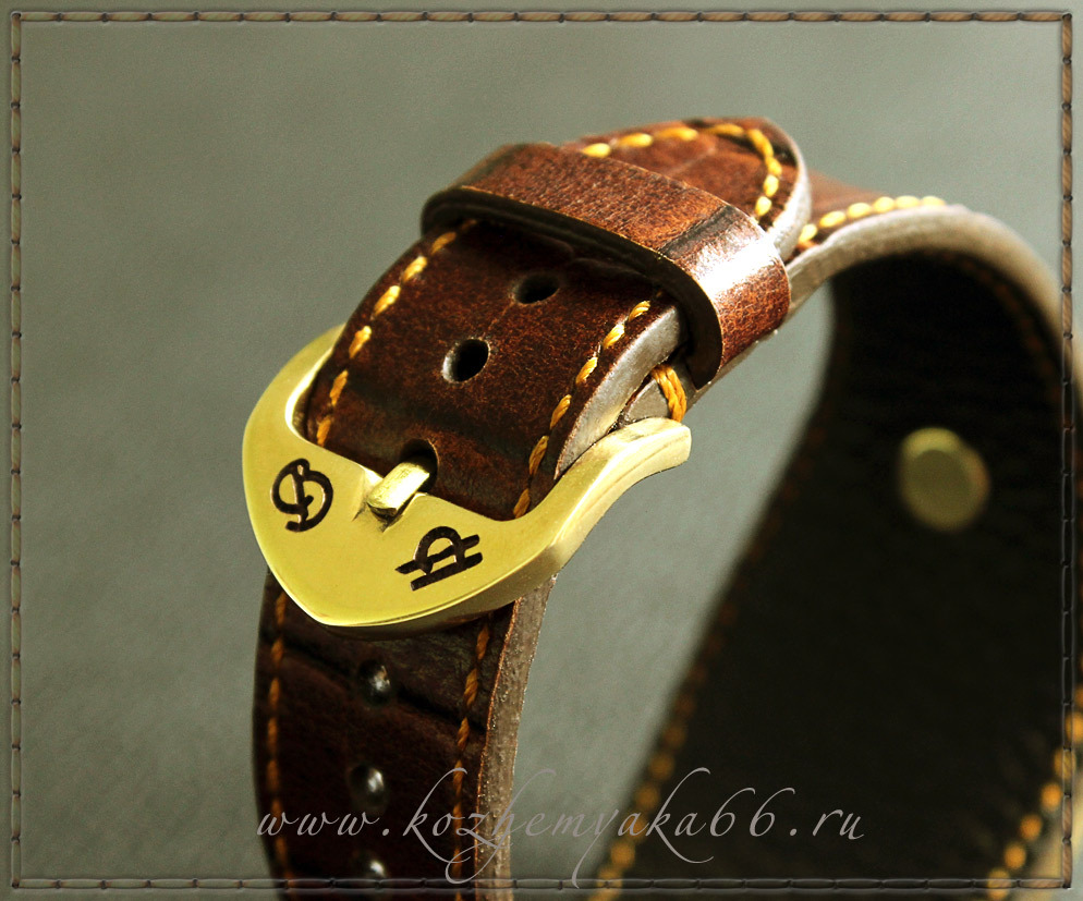 Strap for Father-in-law - My, Natural leather, Leather products, Leather, Longpost