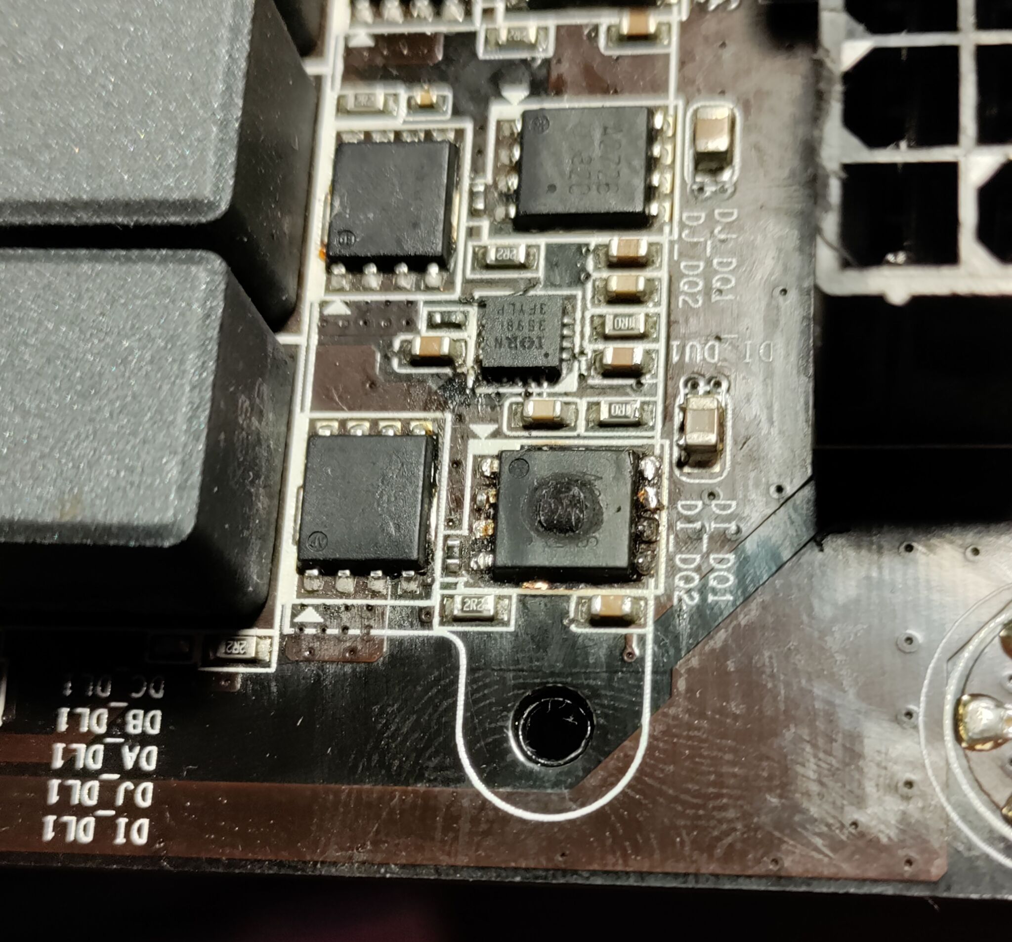 Помощь с заменой мосфета на мат. плате | Пикабу