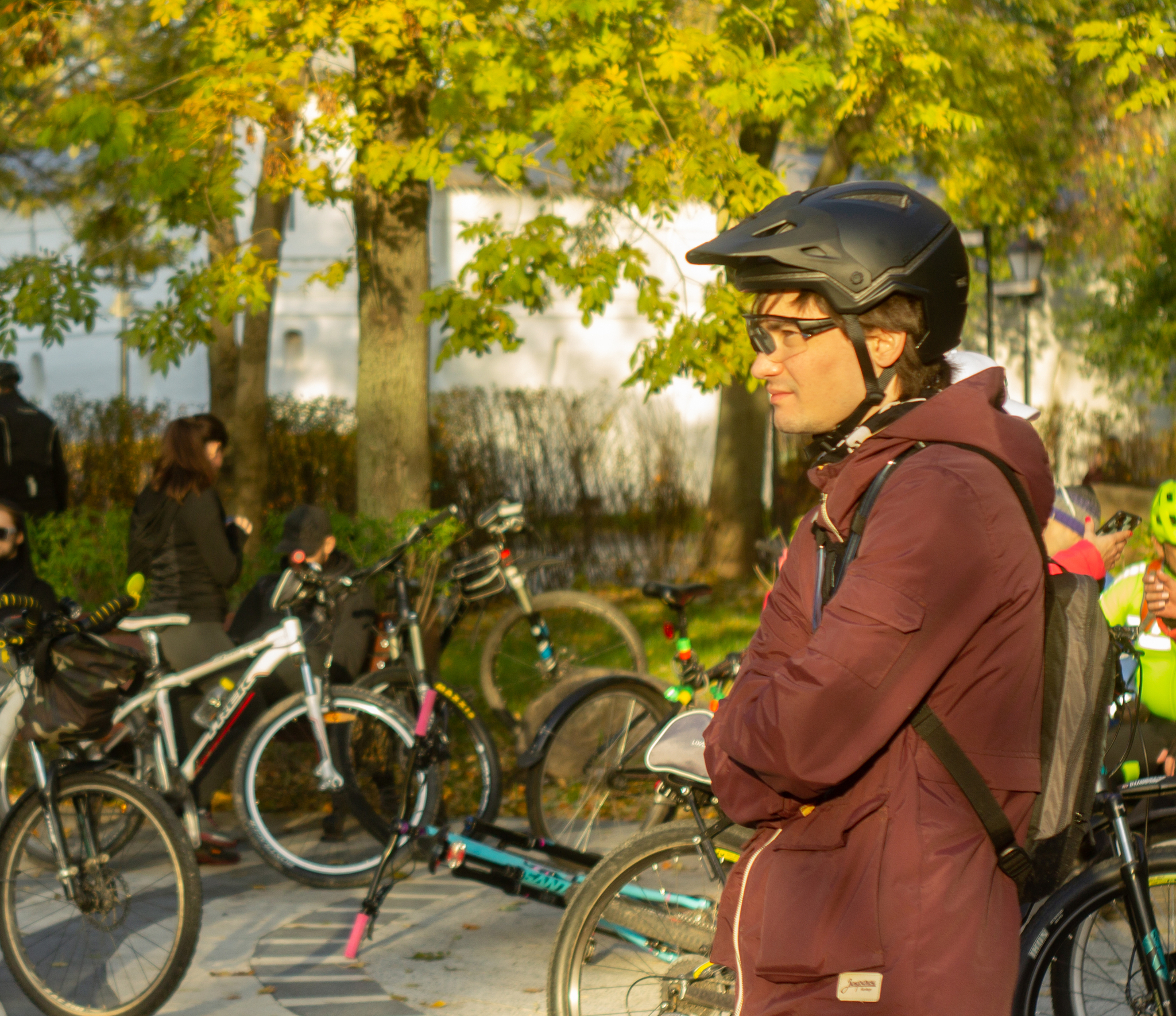 Moscow autumn - My, A bike, Cyclist, Moscow, Autumn, The photo, Longpost