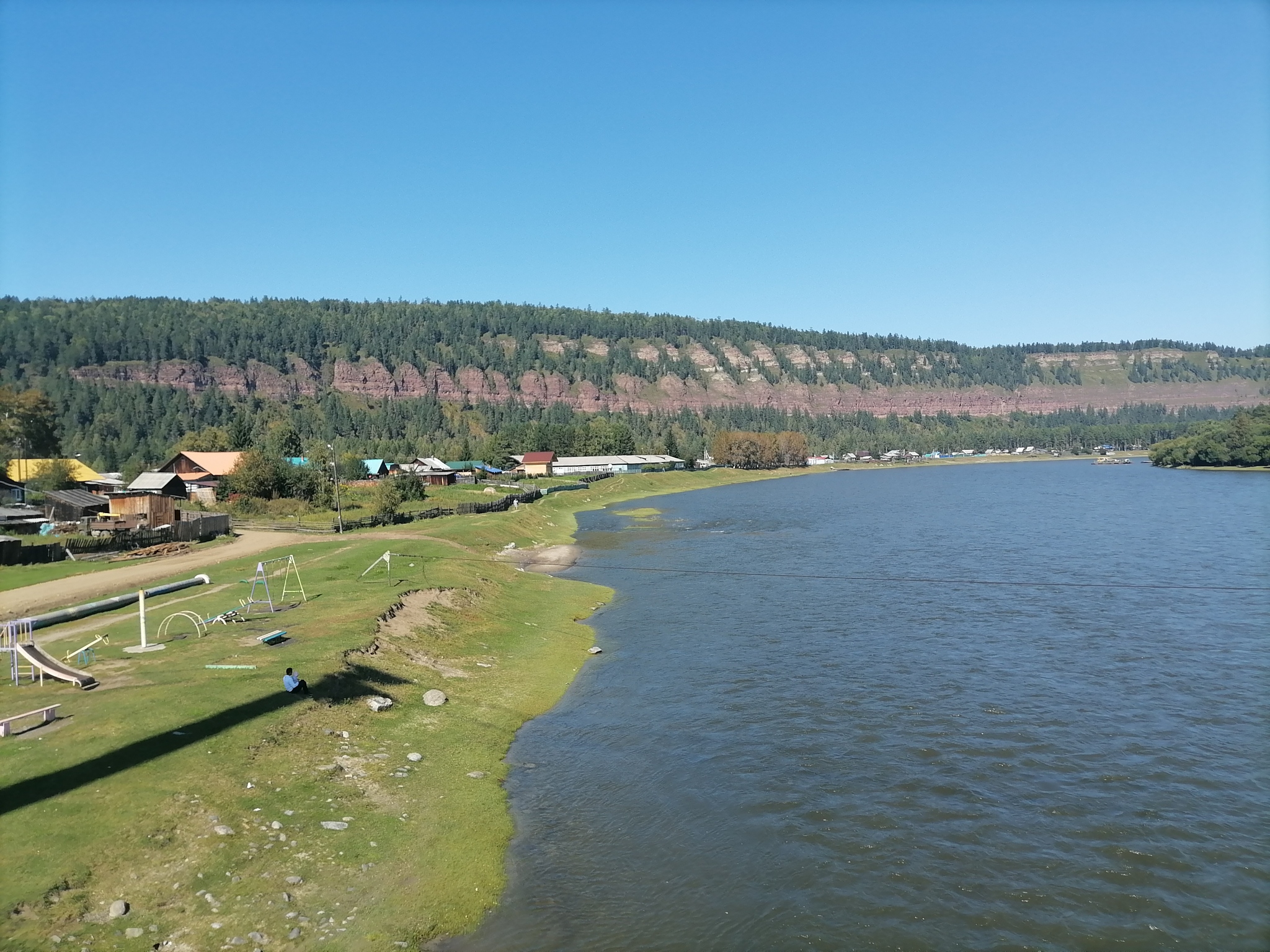 Очень уютное село:) Шаманка в Иркутской области - Моё, Иркутская область, Природа, Горы, Длиннопост