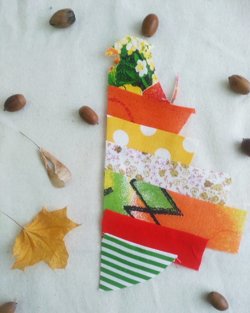 Autumn tacks - My, Needlework, Handmade, Sewing, Longpost, Potholder