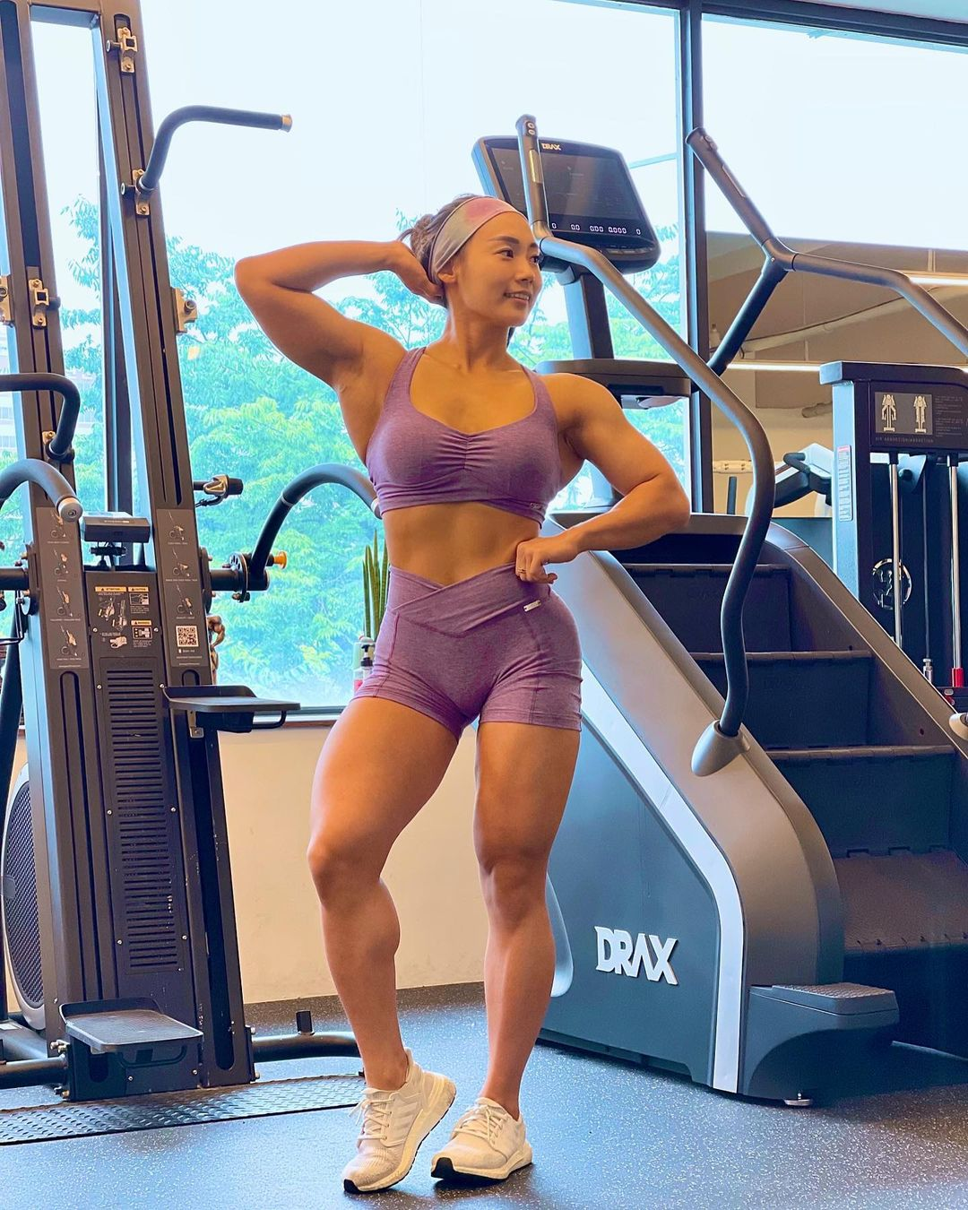 Rian Choi - Wellness, Strong girl, Bodybuilders, Girls, Fitonyashka, Fitness, Fitness Model, Body-building, Asian, Korean women, Video, Vertical video, Longpost, Rian Choi