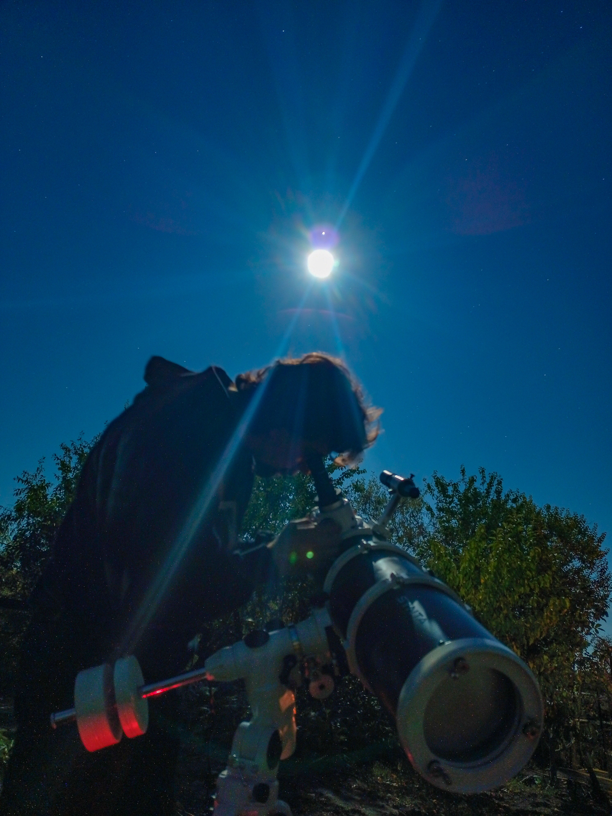 Watching the approach of Jupiter and the Moon - My, Astrophoto, Astronomy