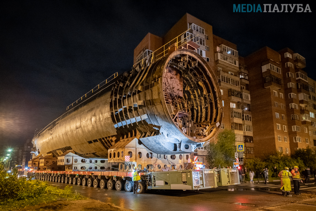 The land part of the operation to transport the nuclear submarine K-3 Leninsky Komsomol has begun - Ship, Fleet, Military equipment, Museum, Submarine