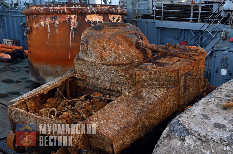 An American tank was lifted from the bottom of the Barents Sea - My, Kola Peninsula, Northern Fleet, Story, Tanks, The Great Patriotic War, Military equipment, North, Fleet, Video, Longpost