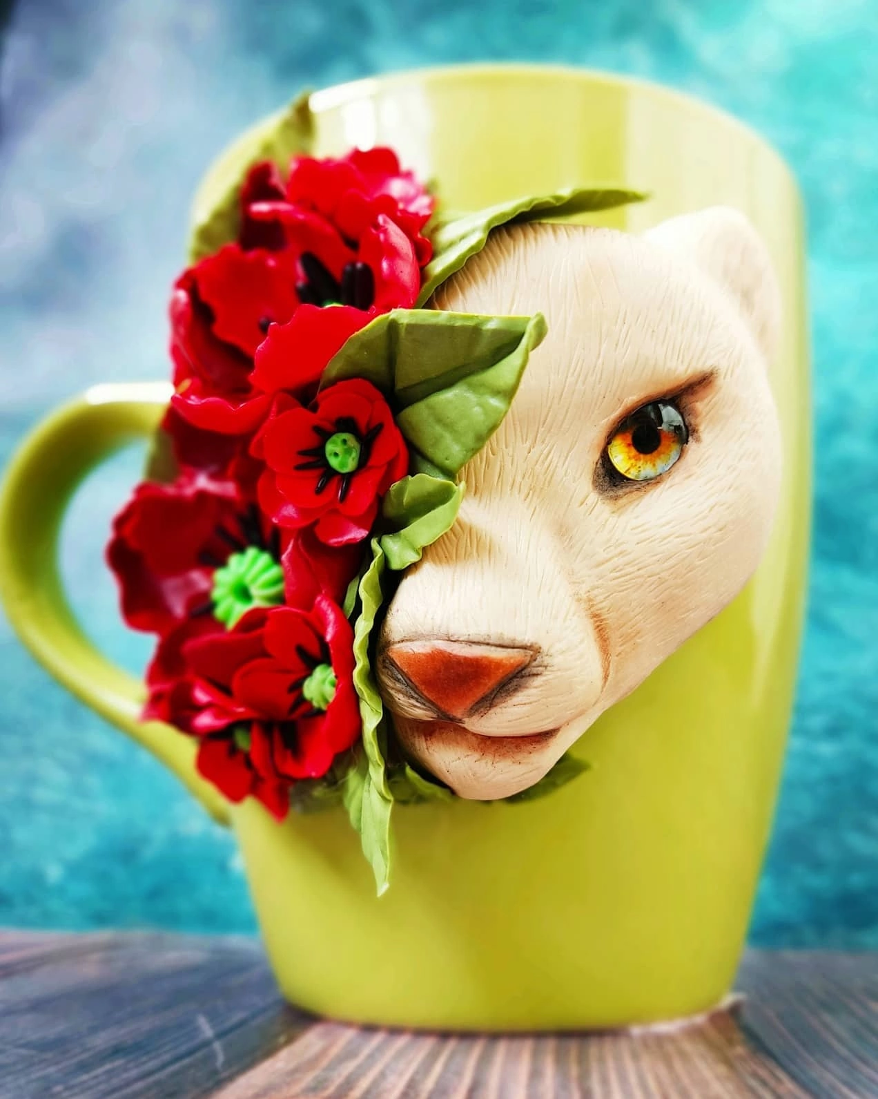 big cat - My, Cat family, Lioness, Polymer clay, Handmade, Longpost