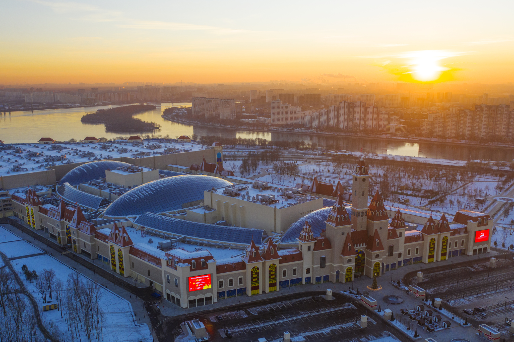 Остров мечты с высоты - Моё, Квадрокоптер, Аэросъемка, Дрон, Фотография, Москва, Архитектура, Остров мечты, Видео, Длиннопост