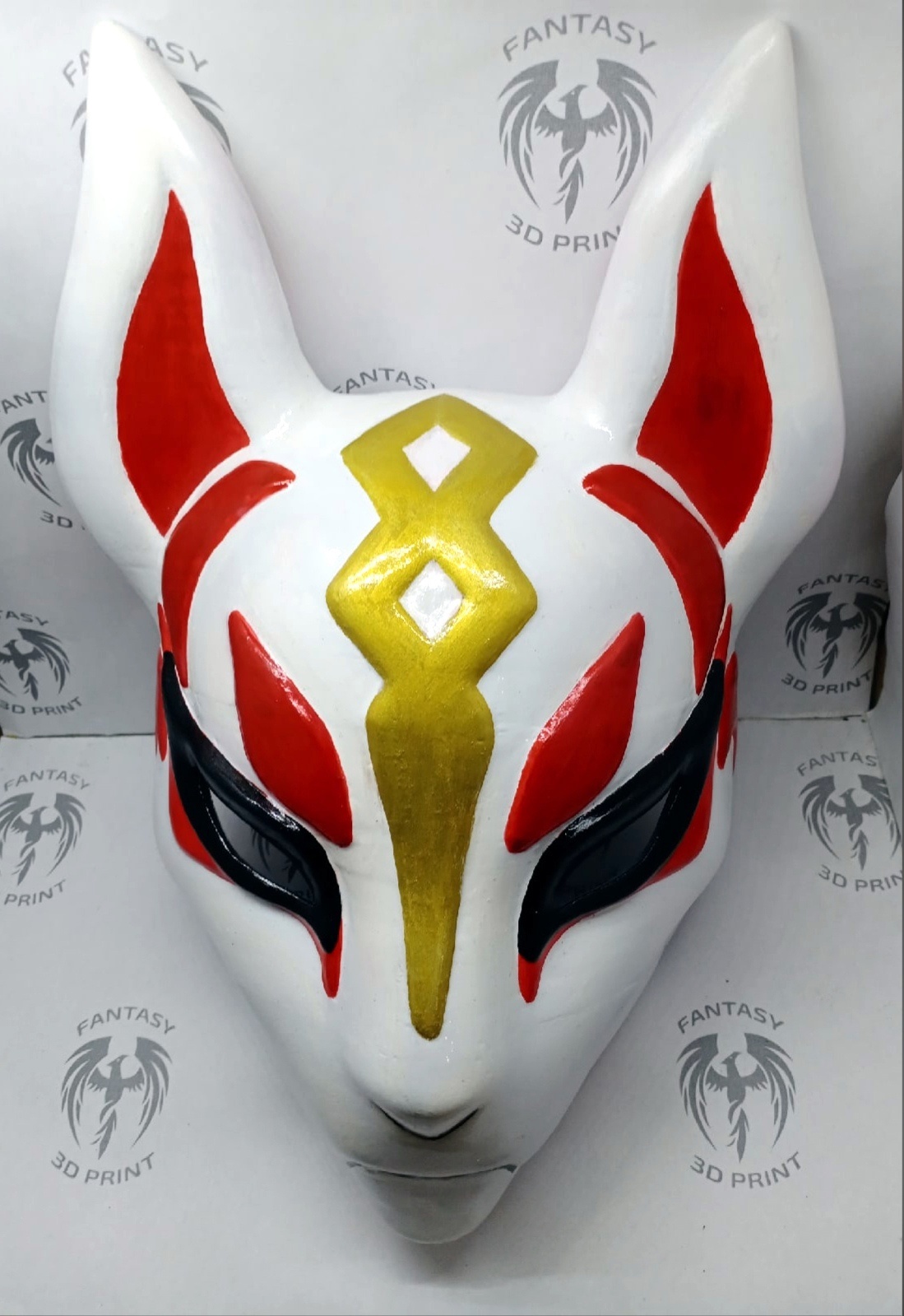 Kitsune mask - My, 3D печать, Craft, Longpost, Cosplay