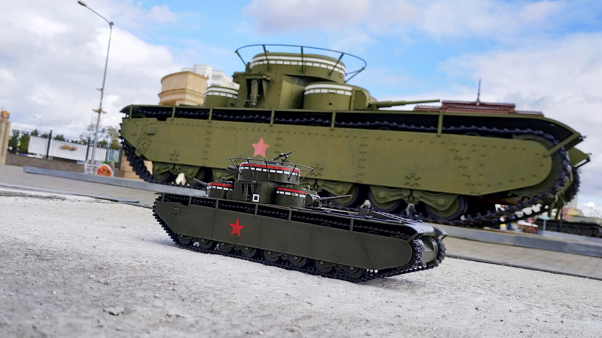 T-35. Soviet multi-tower monster - My, Tanks, Hobby, Collection, Scale model, Models, Prefabricated model, Scale 1:35, Longpost, Museum