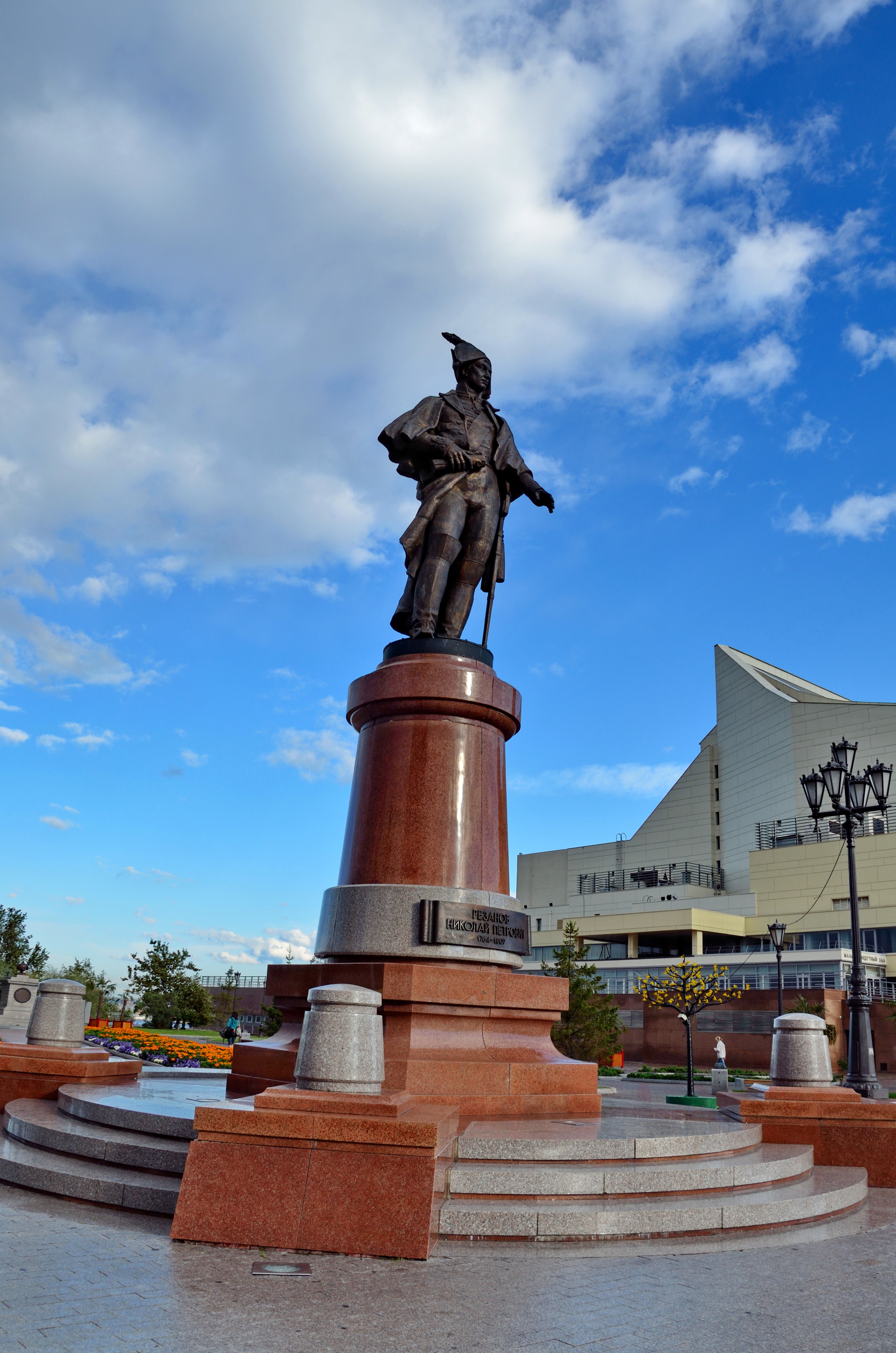 I will never forget you - a monument to Commander Rezanov in Krasnoyarsk - My, Krasnoyarsk, Monument, Siberia, Commander, Juno and Avos, Story, Longpost