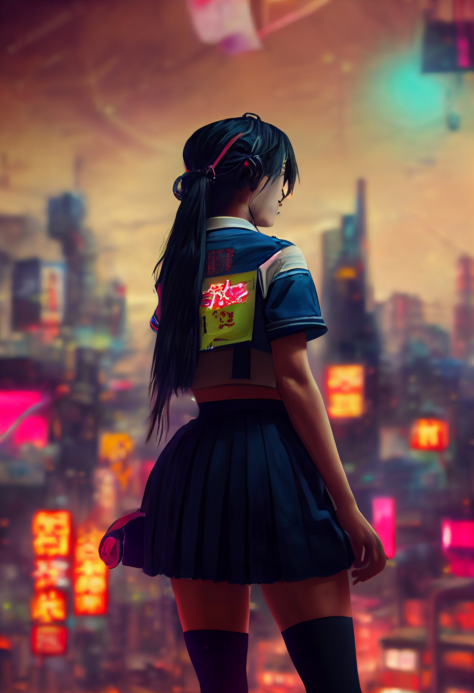 Land of the Rising Sun through the eyes of a neural network - Art, Нейронные сети, Computer graphics, Midjourney, Geisha, Japan, Cyberpunk, Drawing, Japanese, Longpost