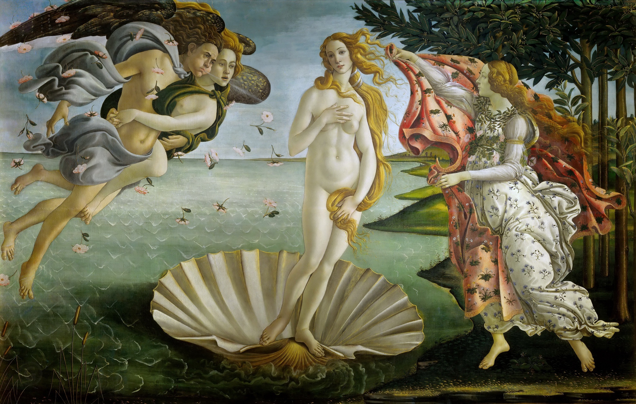 Sandro Botticelli - NSFW, Birth of Venus, Sandro Botticelli, Nudity, Painting