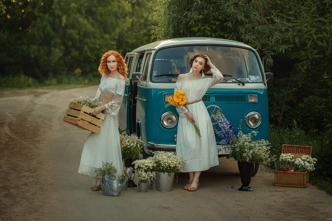 flower girls - My, The photo, Photographer, Girls, Flowers