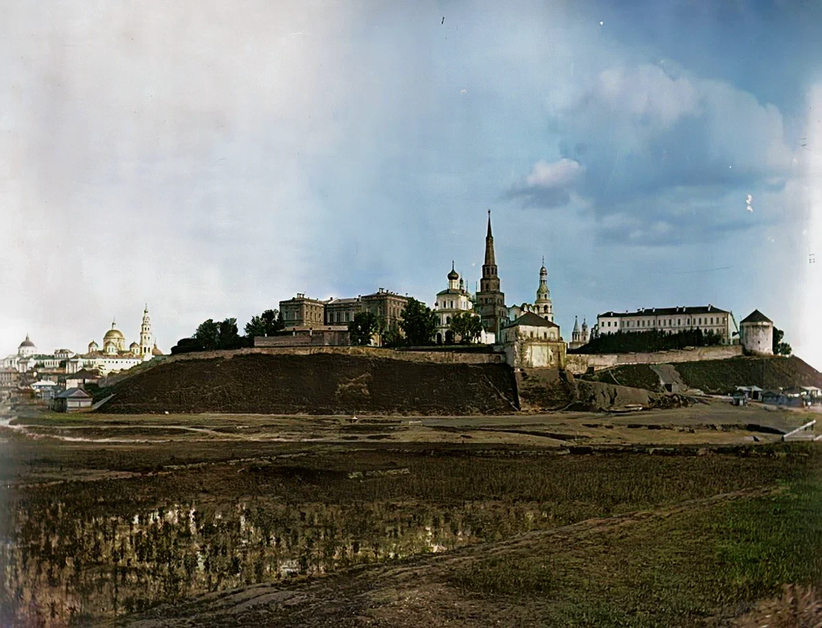 Kazan province in 1894 - My, Temple, Old photo, Colorization, Kazan, Cheboksary, Kazan Governorate, Российская империя, Longpost