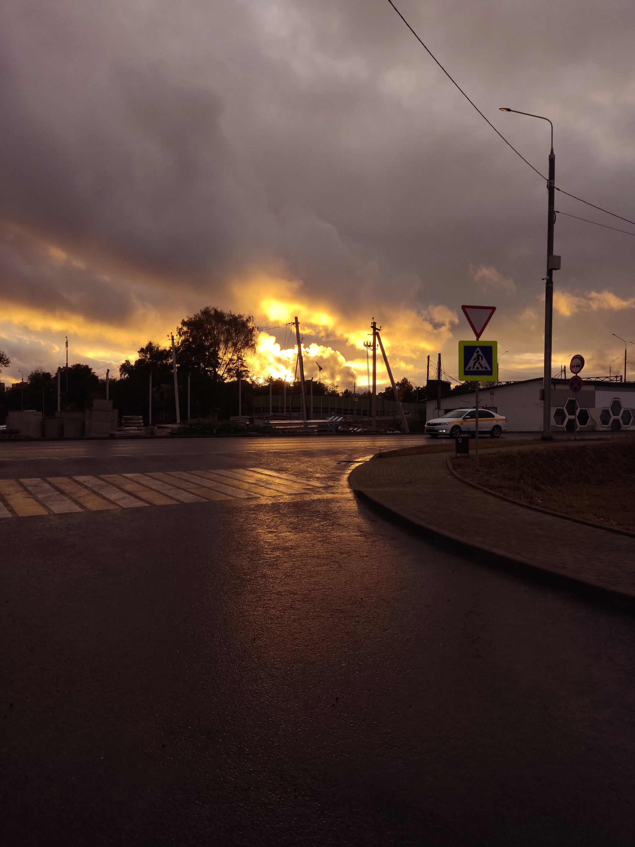 autumn sunsets - My, Mobile photography, Autumn, No filters, Xiaomi, Sunset