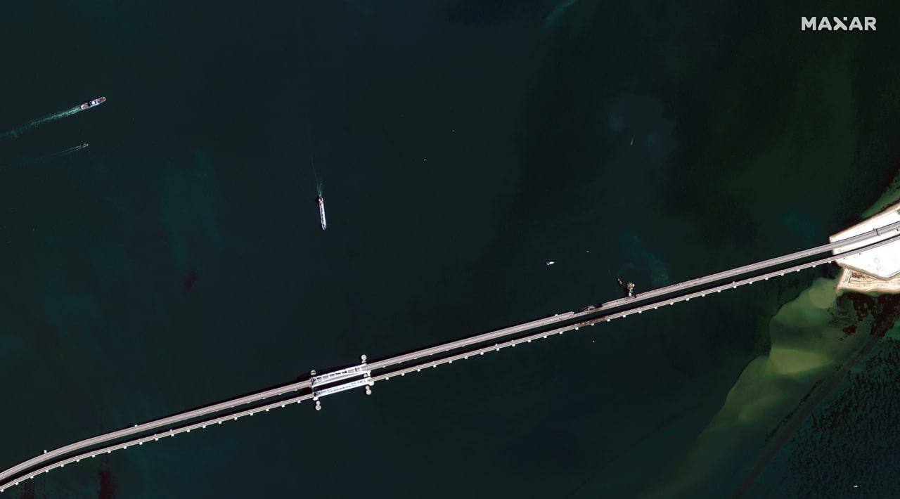 Satellite images of the Crimean bridge - Crimean bridge, Crimea, Pictures from space