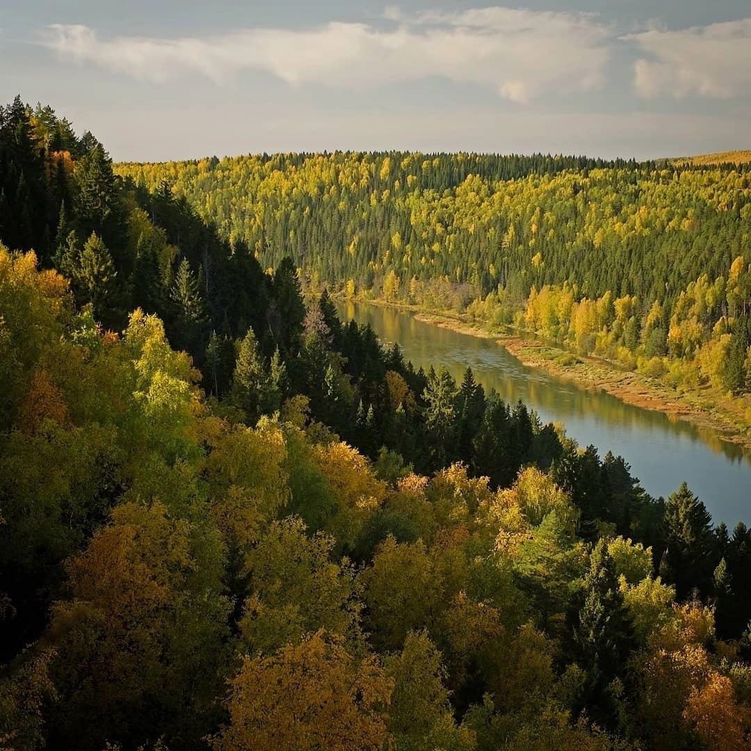 Ural autumn - Ufa, Autumn, River, Landscape, The photo, Nature