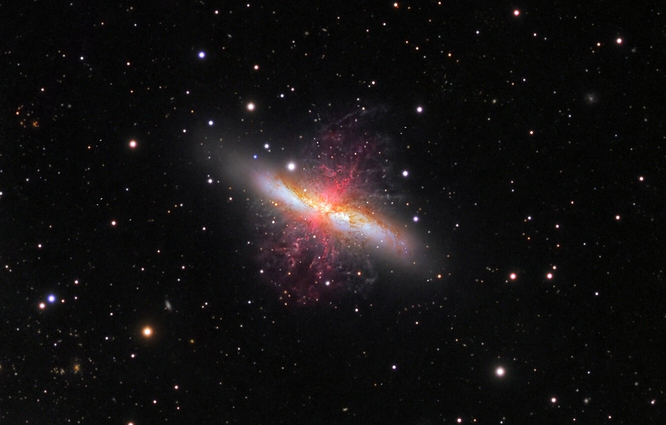 Галактика Сигара или M82 | Пикабу