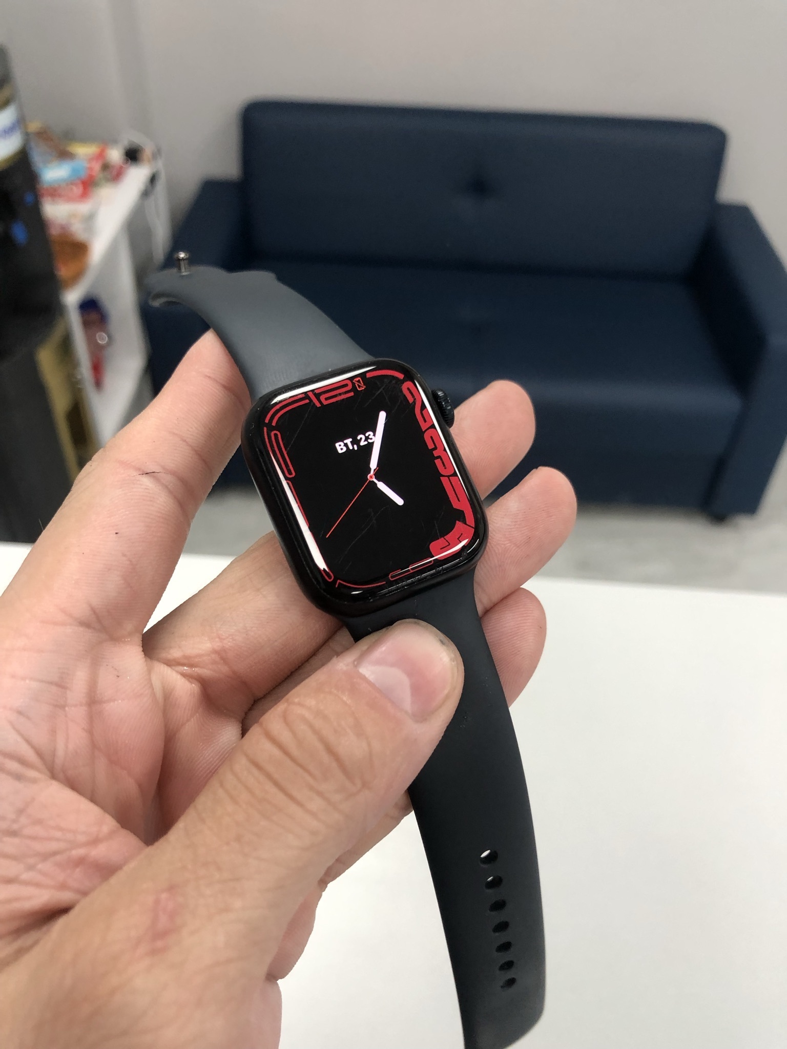 Apple Watch S7 glass replacement. Anti-vandal clock) - My, Apple, Apple Watch, Glass replacement, Plywood, Rukozhop, Repair of equipment, Video, Youtube, GIF, Longpost