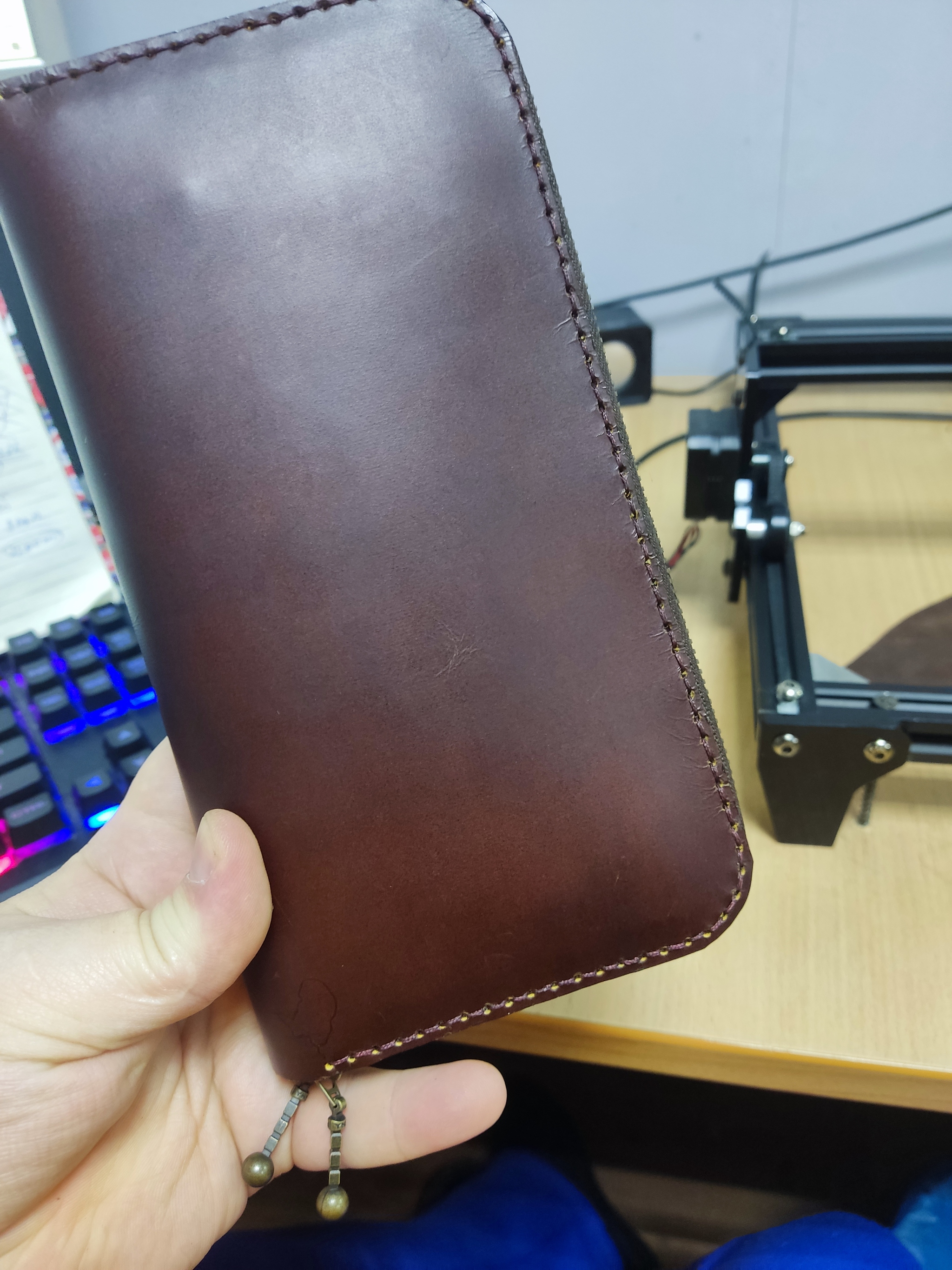 First goal accomplished! - My, Leather products, Workshop, Longpost