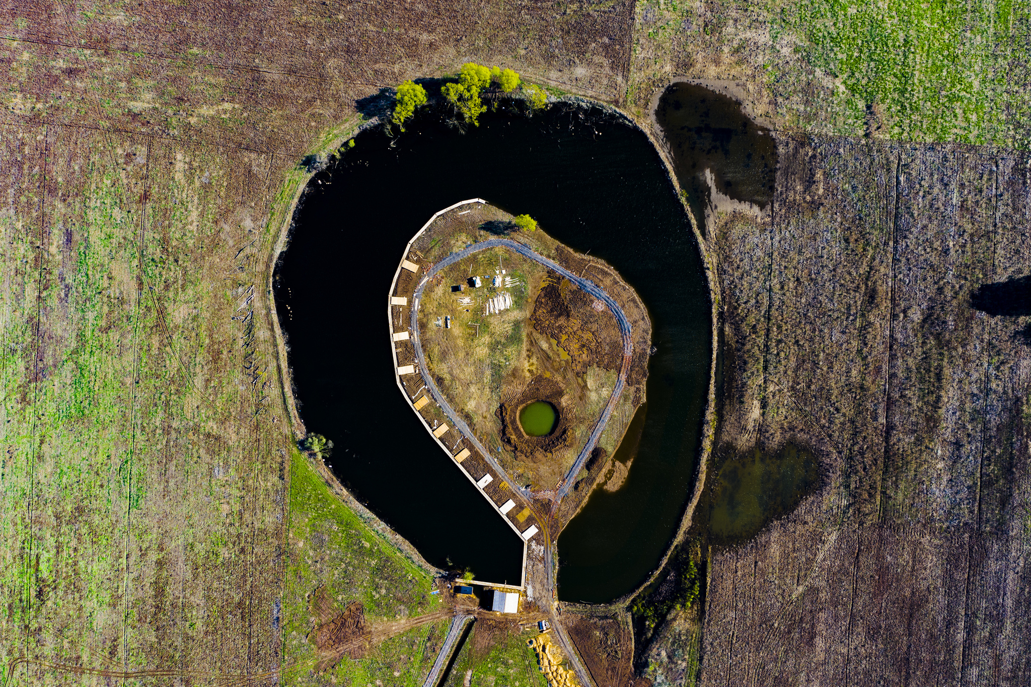 Lake Hoof - My, Quadcopter, Drone, The photo, Aerial photography, Nature