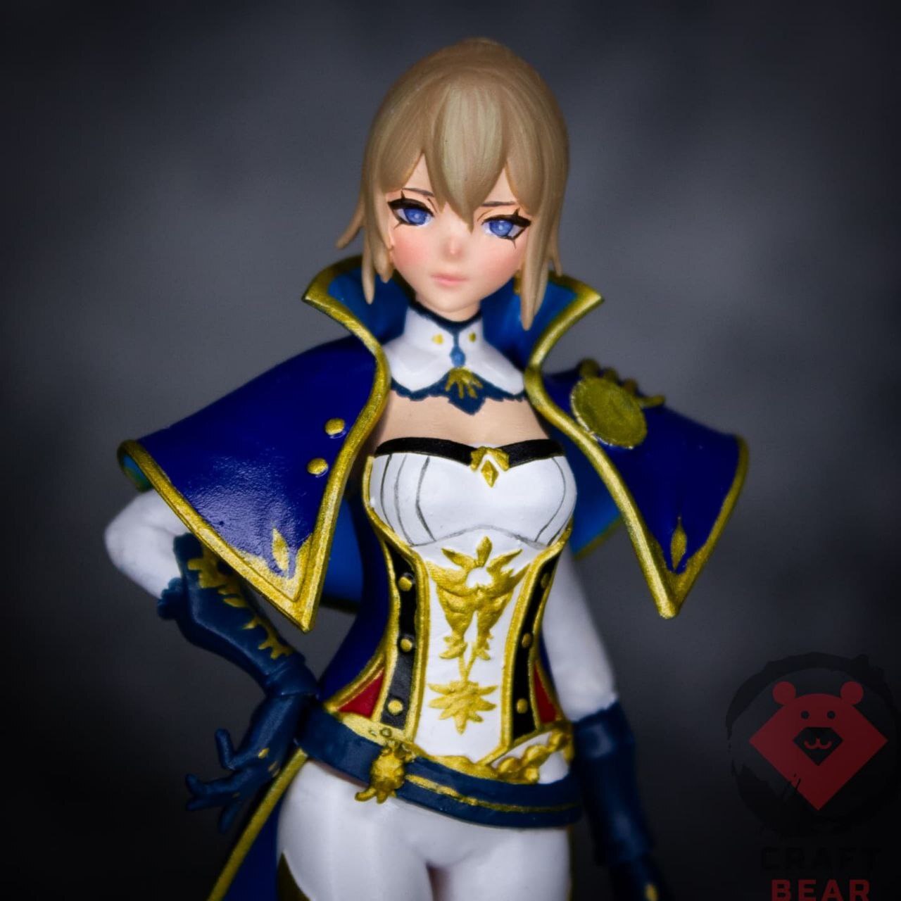 Jin from the game Genshin Impact - My, Figurines, Miniature, 3D печать, Collecting, Jean, Modeling, Painting miniatures, Computer games, 3D printer, 3D modeling, Longpost