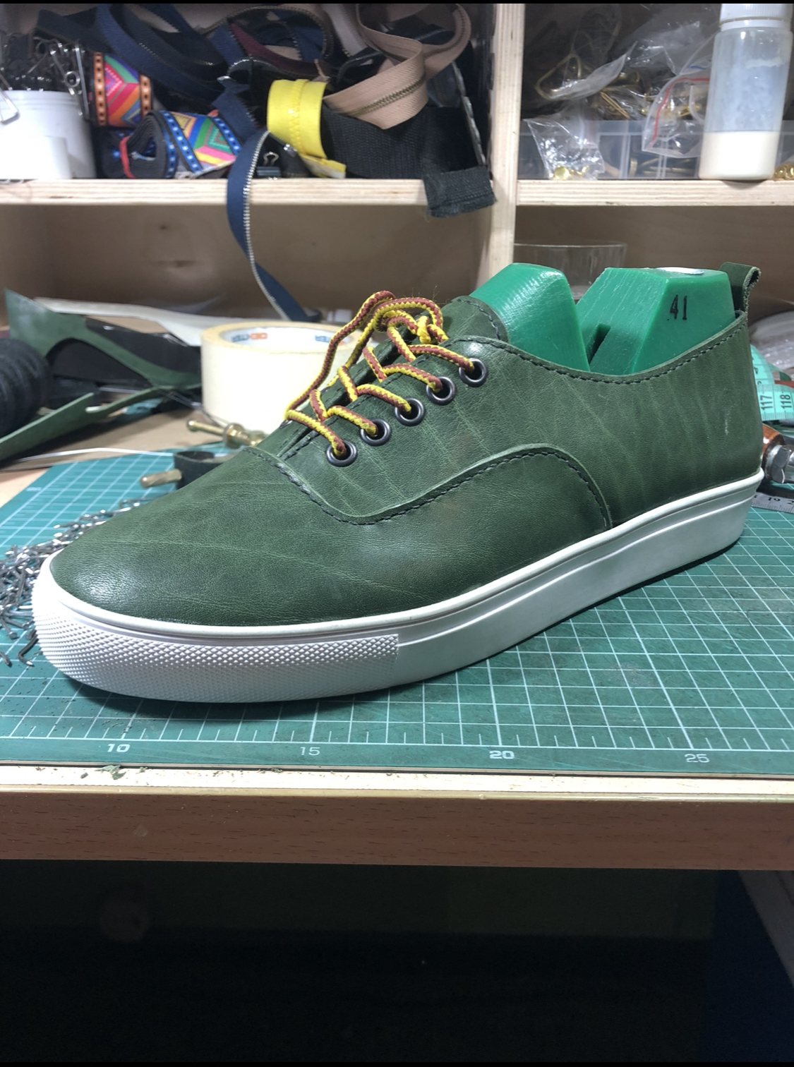 How I sewed sneakers (few photos, a lot of text) - My, Leather, Needlework with process, Leather products, Male, Shoes, Longpost, Mat, Memes