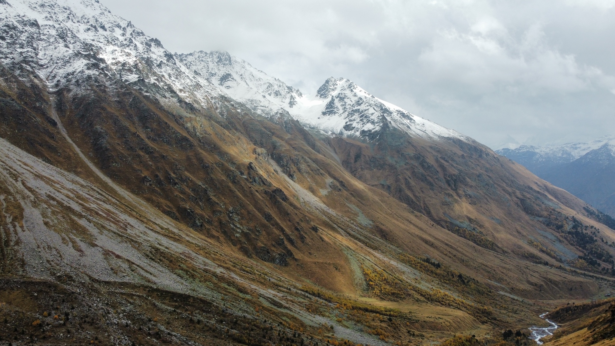 Natural beauty of the Kabardino-Balkarian Republic in October - My, The mountains, Nature, Waterfall, Aerial photography, Hiking, The nature of Russia, Longpost