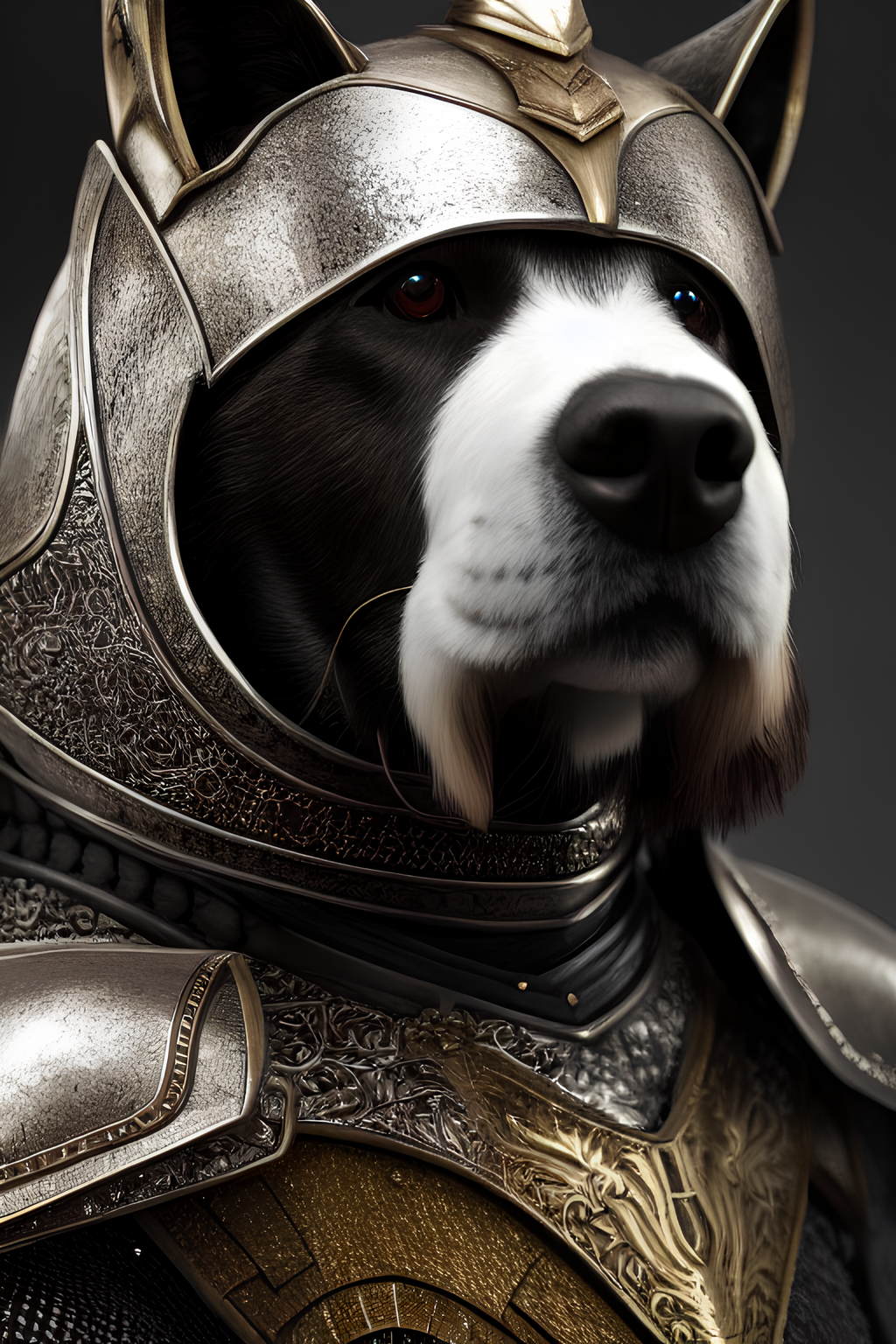 Doggie Knights in Stable Diffusion - My, Stable diffusion, Нейронные сети, Dog, Knights, Armor, Art, Longpost